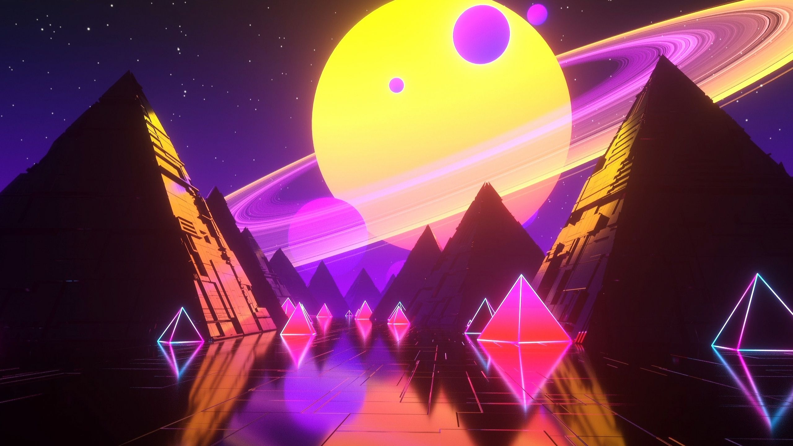 2560x1440 WQHD, QHD, 16:9 Synth Pop Wallpaper Free 2560x1440 High Quality Background