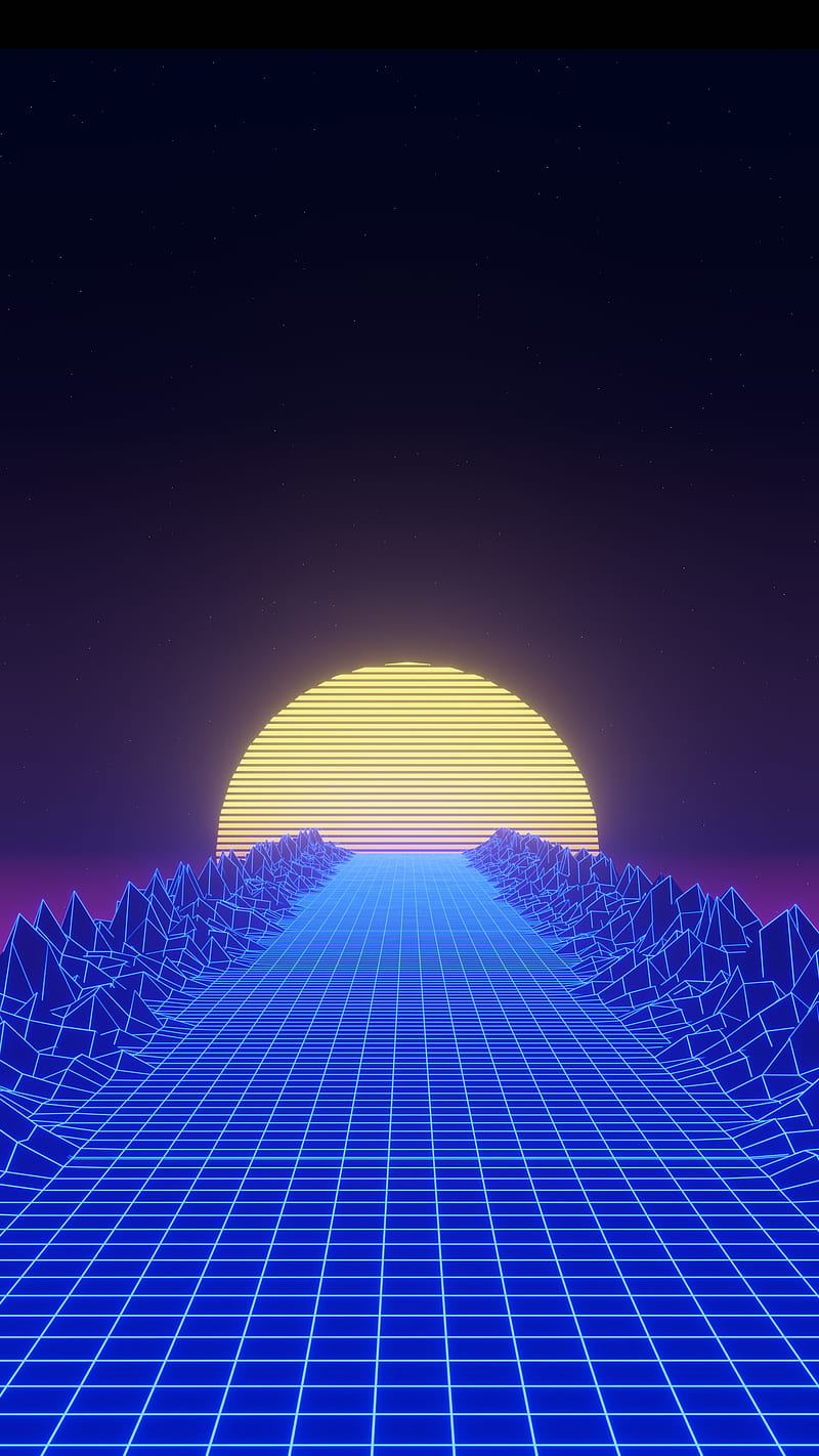 800x1422 Synthwave, synth, wave, HD phone wallpaper