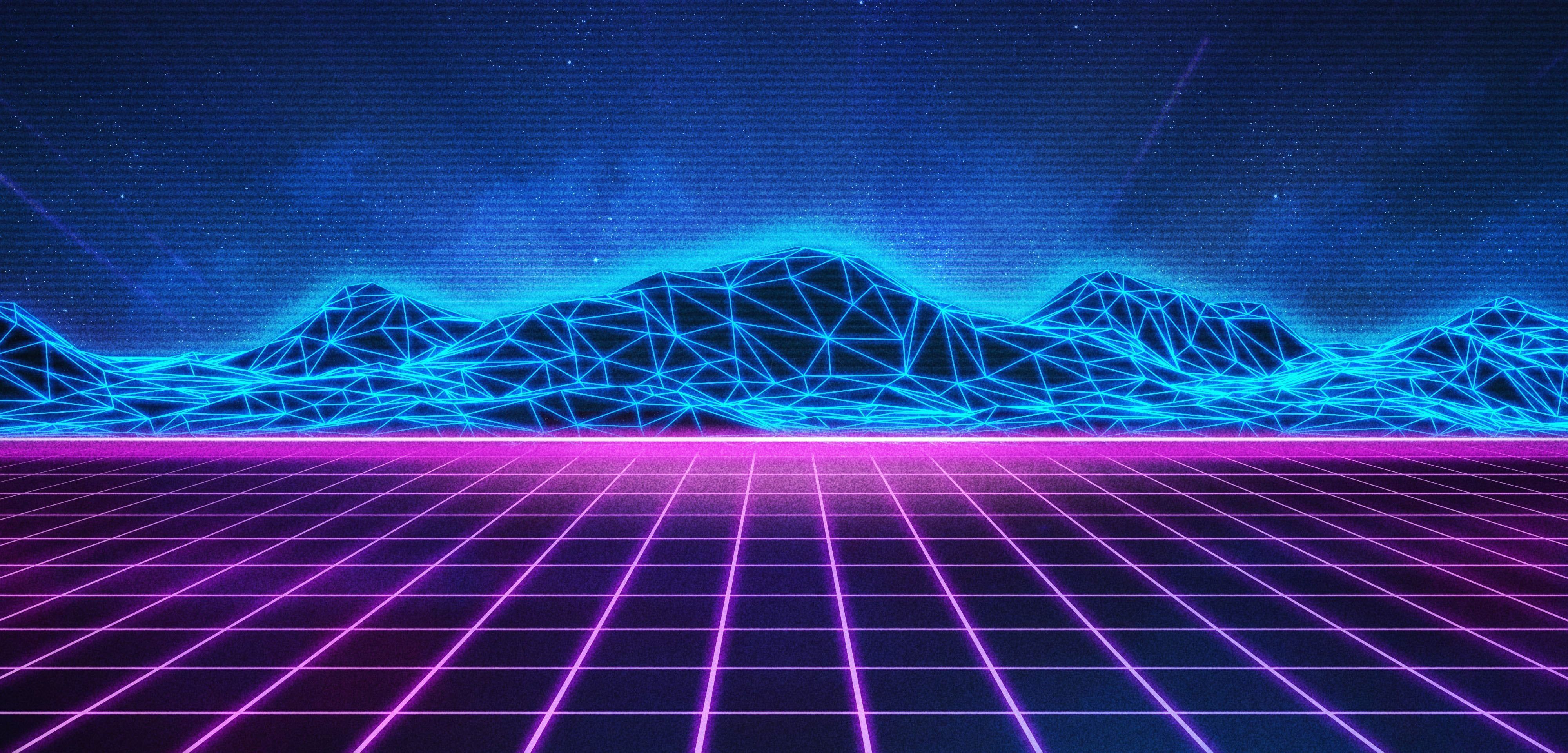 4000x1920 Synth Pop Wallpaper