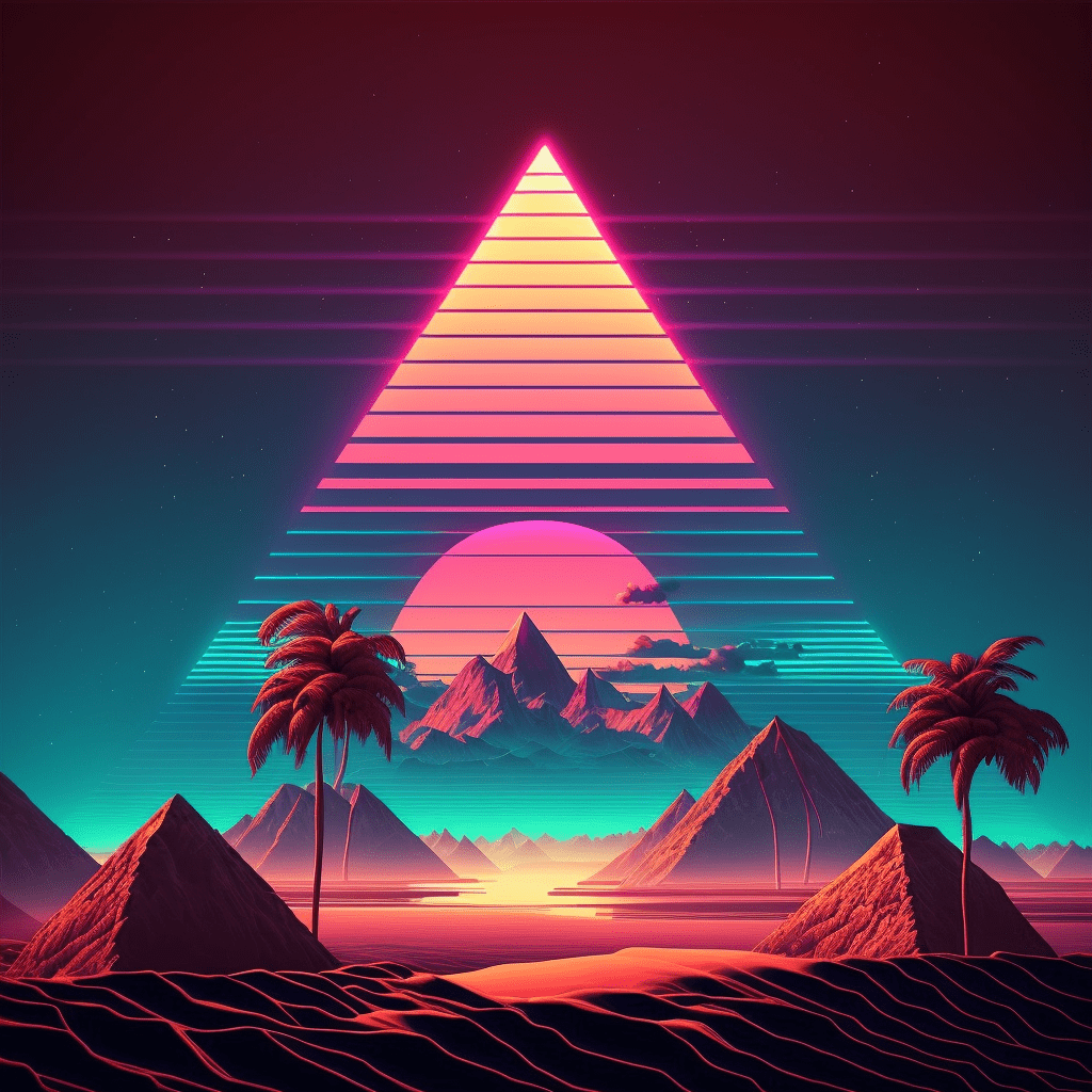 1024x1024 Starcade Sunset Music Royalty Free