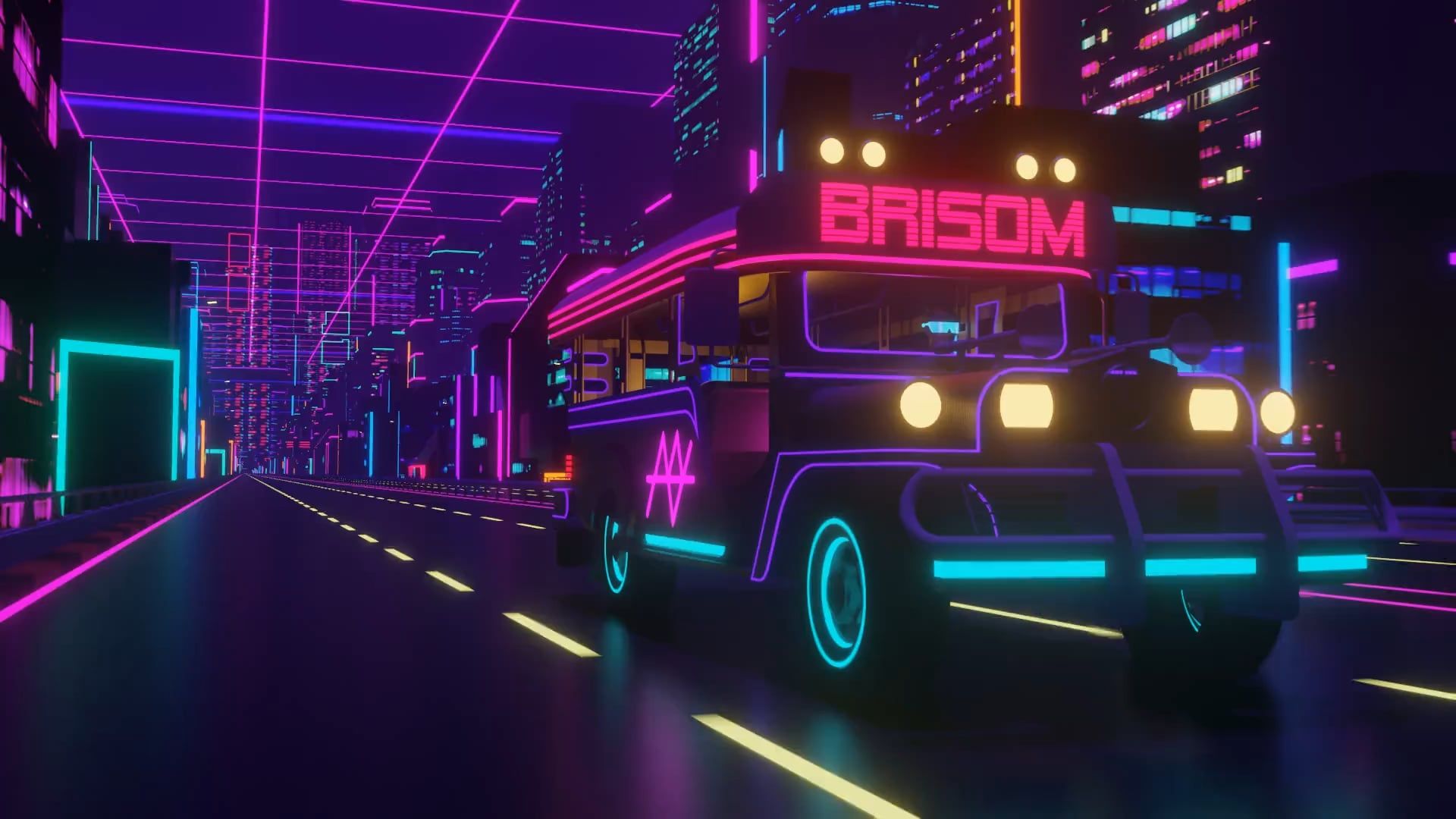 1920x1080 Proud To Have Worked With My Favorite OPM Synthwave Pop Band For This Animated Wallpaper :)