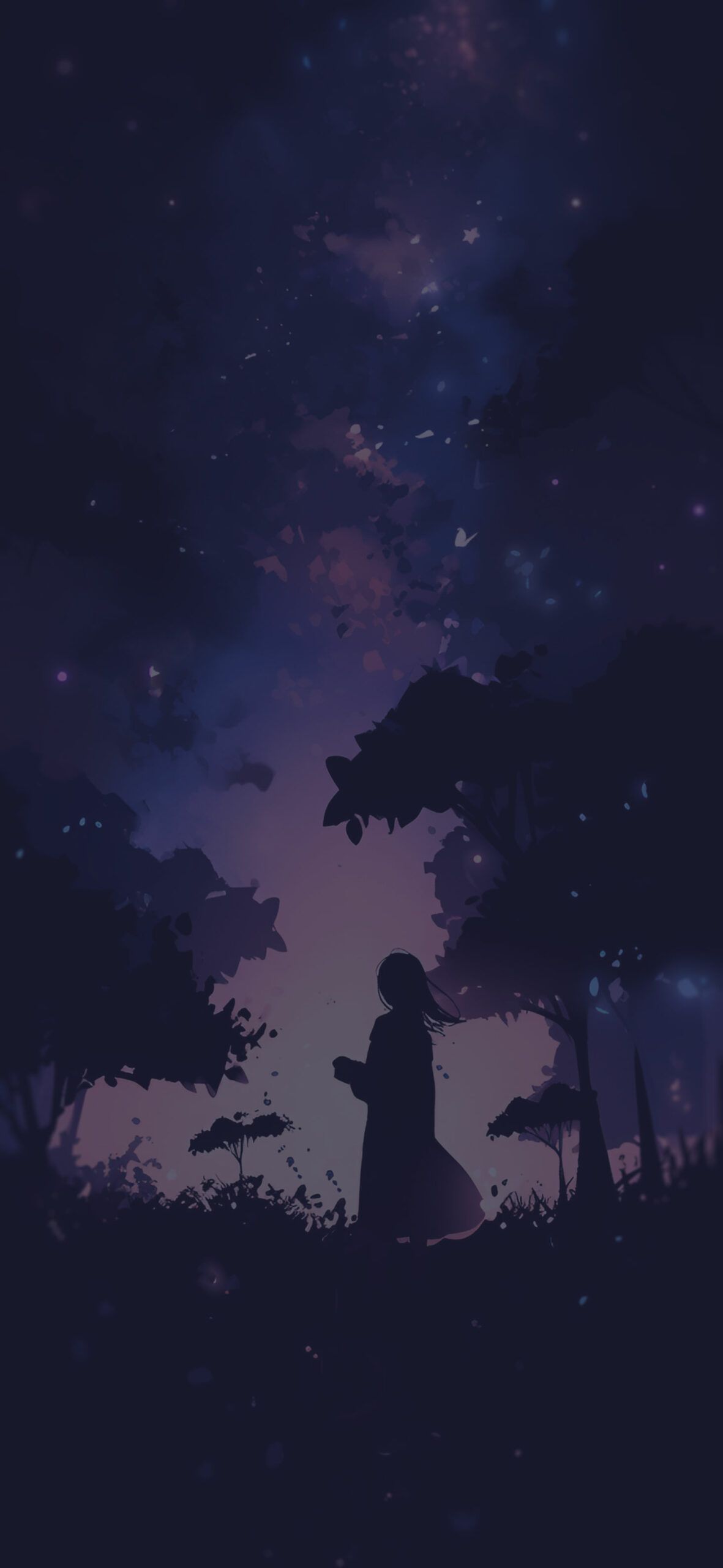 1181x2560 Enchanting Night Mysterious Wallpaper Wallpaper HD