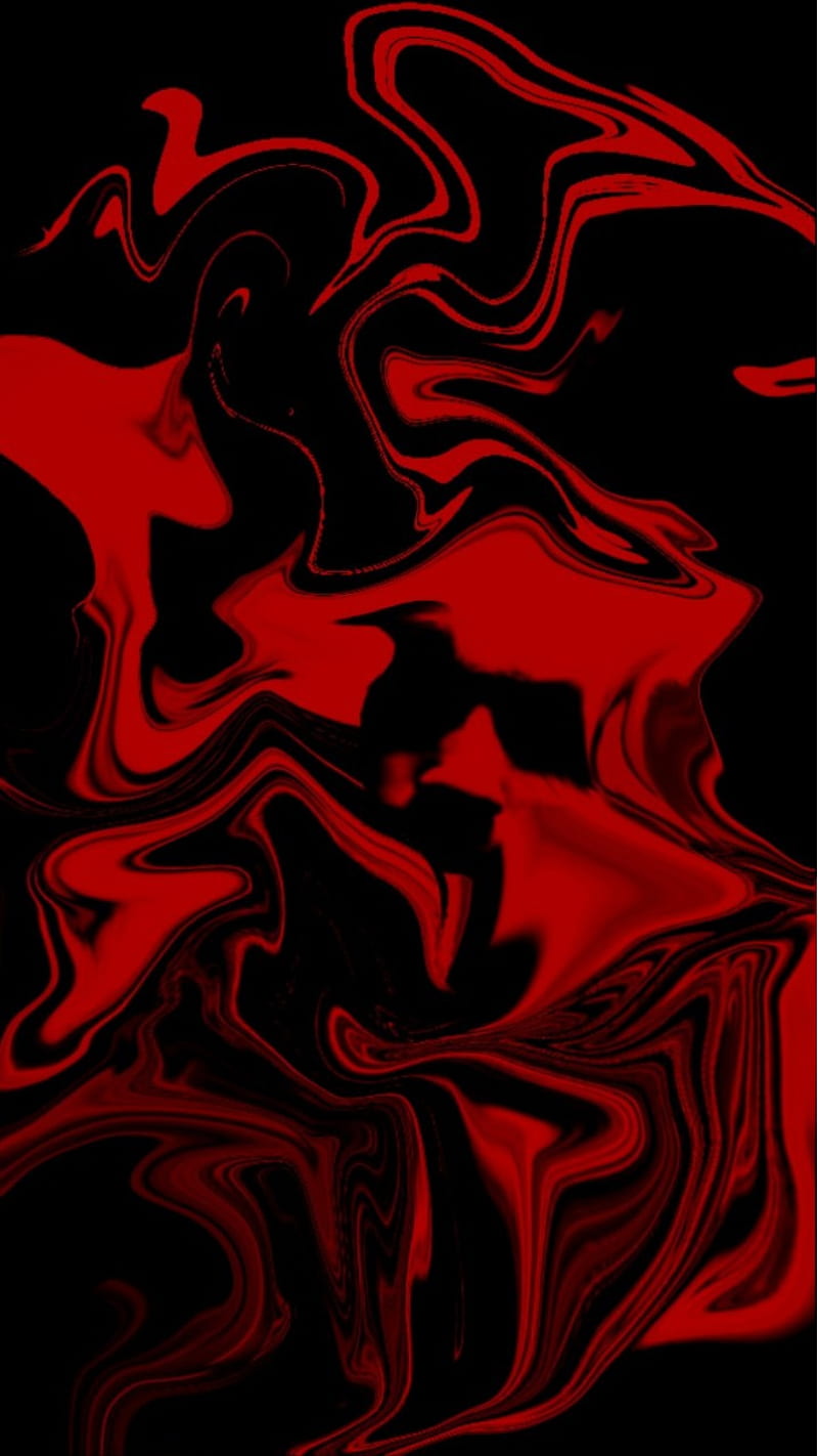 800x1422 Excessive thinking, black, dark, deep, lost, mysterious, red, HD phone wallpaper