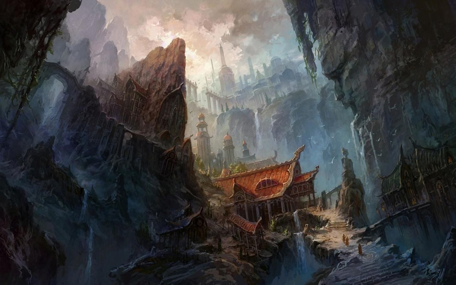 1456x910 Urban Fantasy Wallpaper