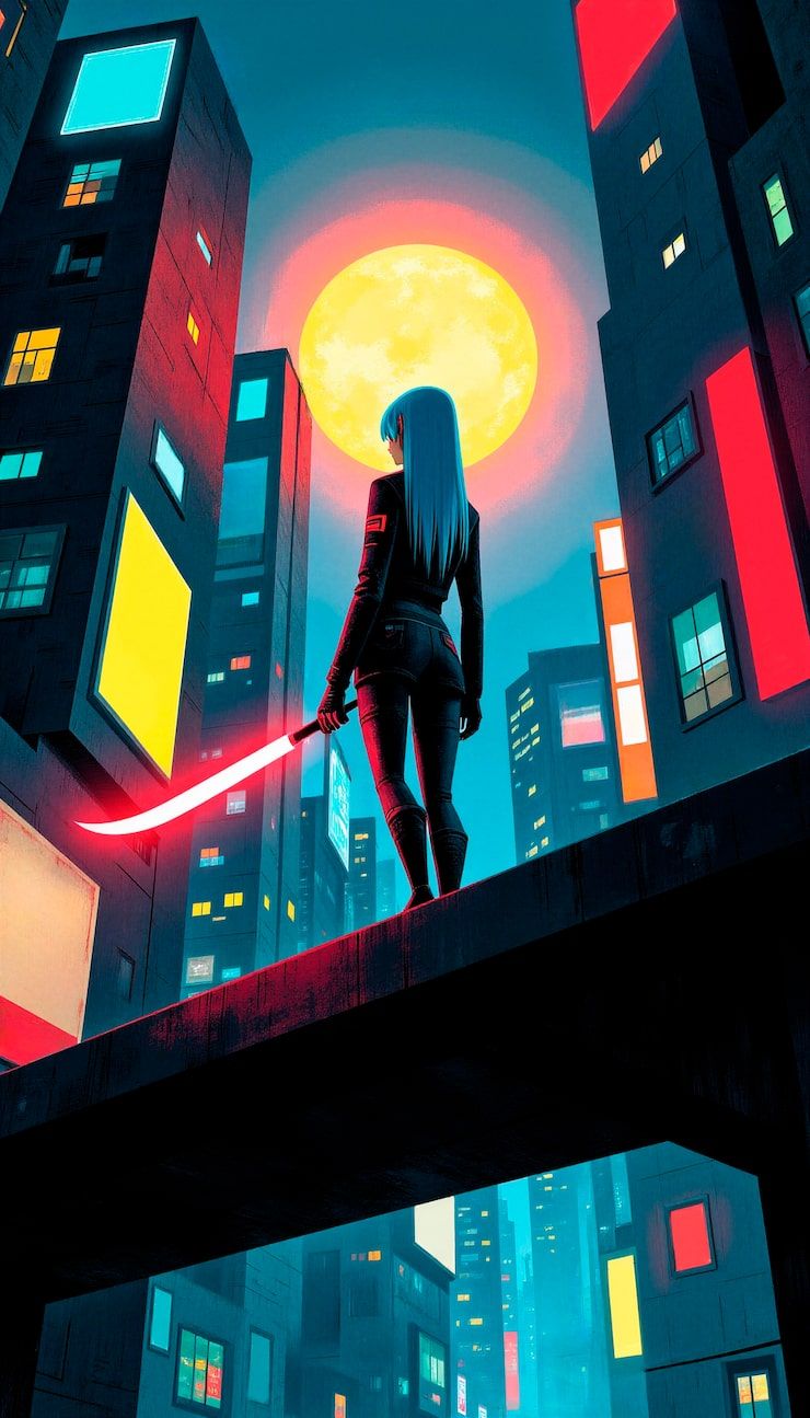 740x1295 Urban fantasy illustration Image