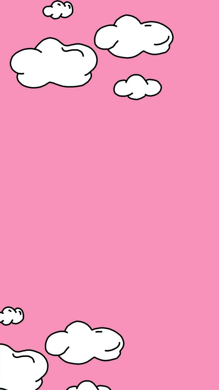 720x1280 Dreaming pink clouds wallpaper by MY POP ART & COMICS