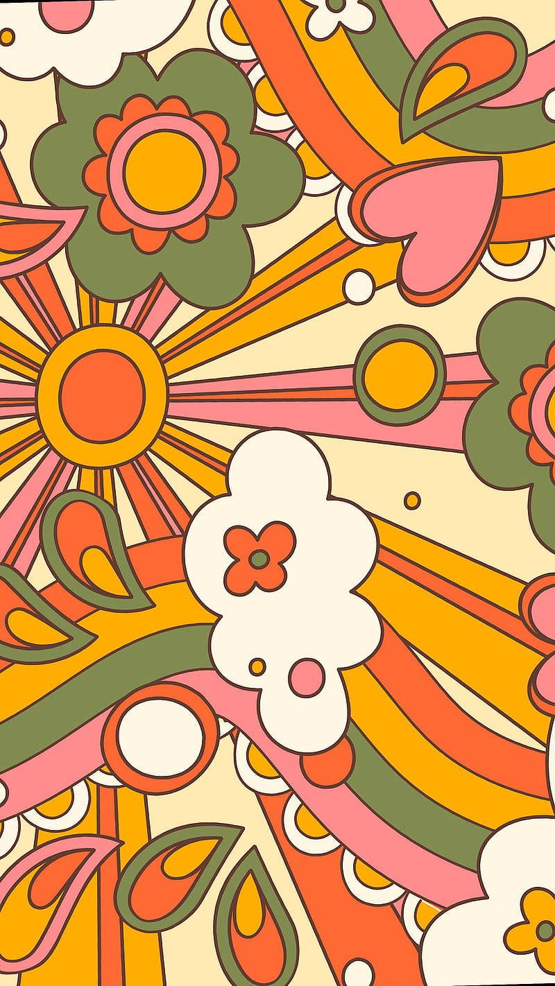 800x1422 Download 70s Psychedelic Pop Art Wallpaper