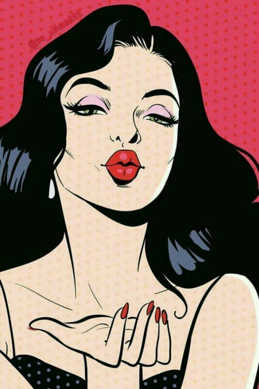 852x1280 Vintage Pop Art Wallpaper, HD Background