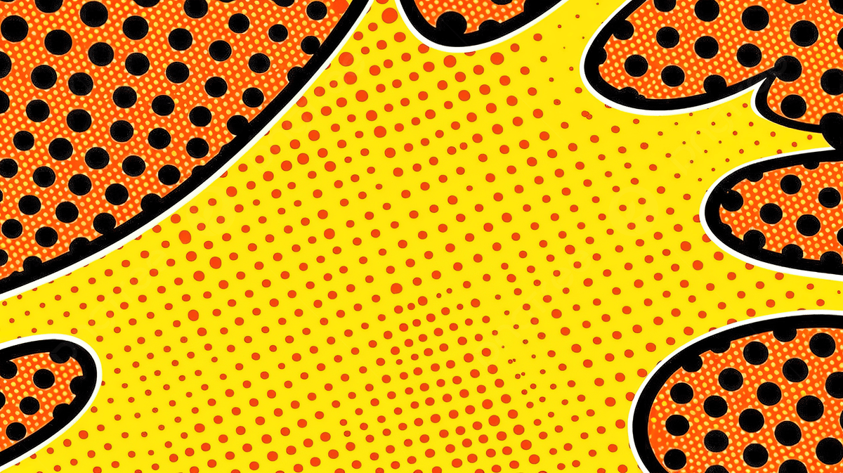 1200x673 Retro Pop Art Vibrant Yellow Dotted Print Comic Pattern With Halftone Background, Comic Explosion, Comic Book, Comic Pattern Background Image And Wallpaper for Free Download