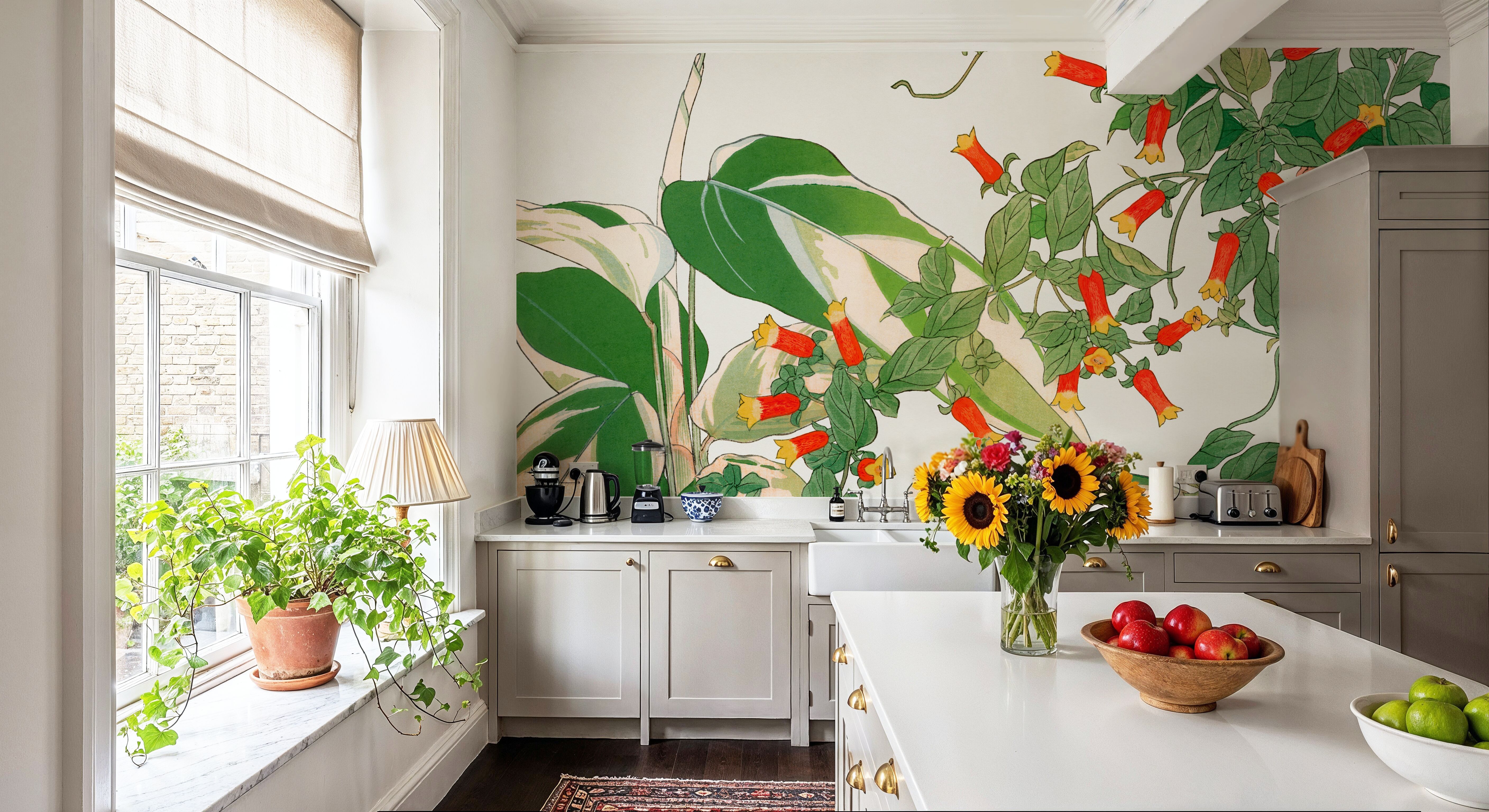 5632x3072 Wall Mural Maranta Mural Wallpaper Room US, Textured or Peel & Stick