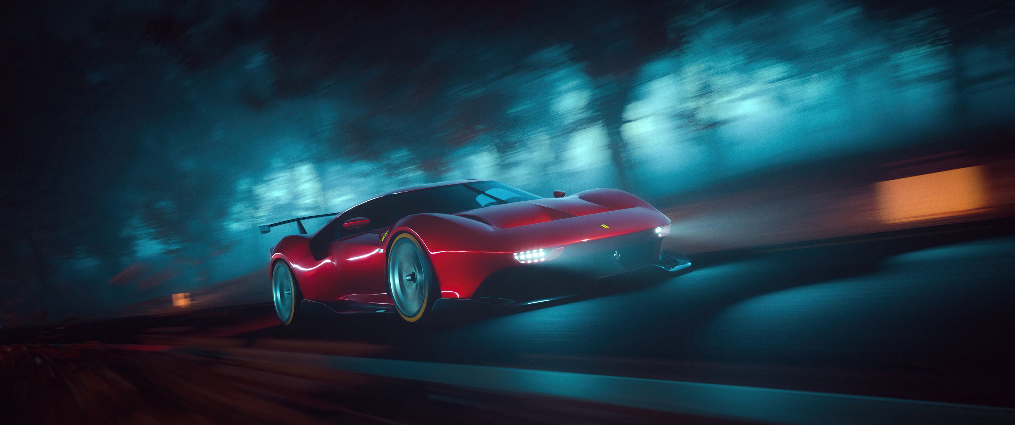 3440x1440 Ferrari P80 C CGI 5k UltraWide Quad HD 1440P , HD 4k Wallpaper, Image, Background, Photos and Picture