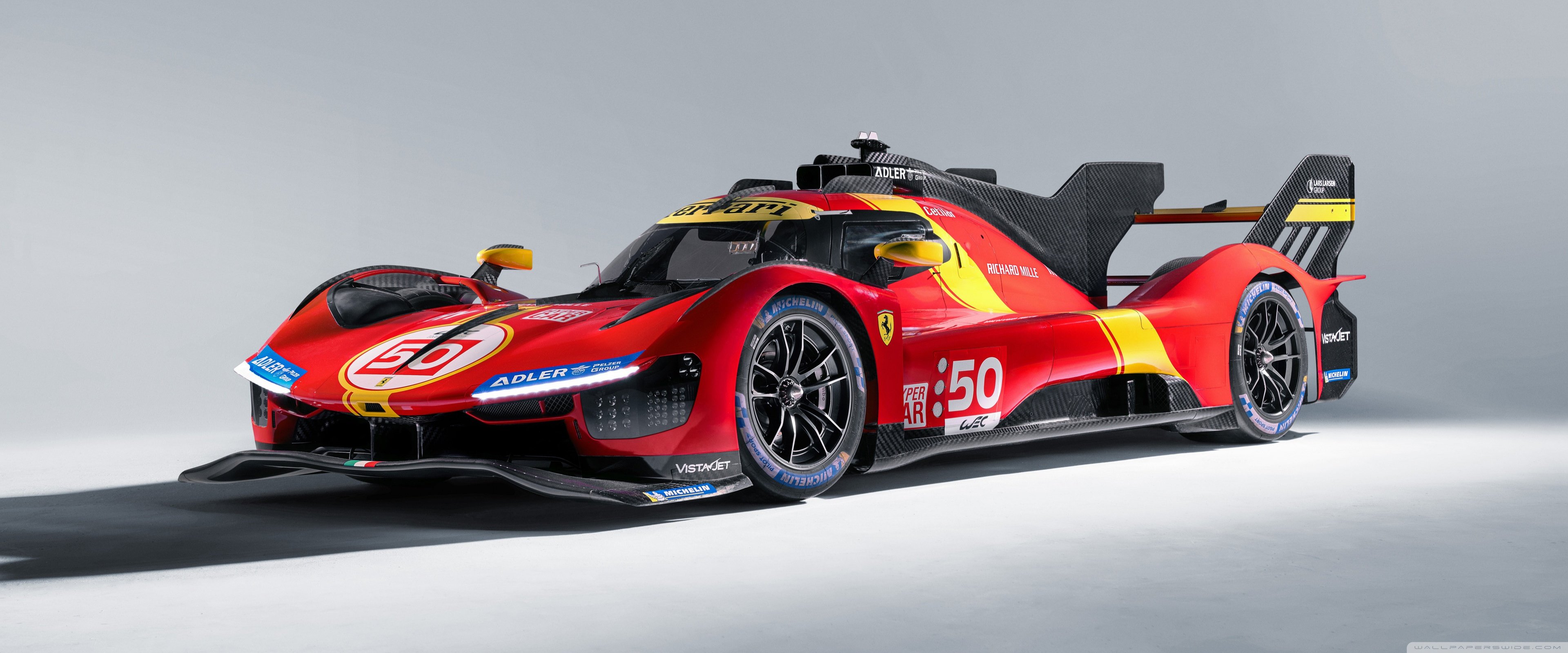 3840x1600 Ferrari 499P, Le Mans Hypercar 4K UHD Wallpaper for UltraHD Desktop and TV : Widescreen and UltraWide Display : Dual Monitor