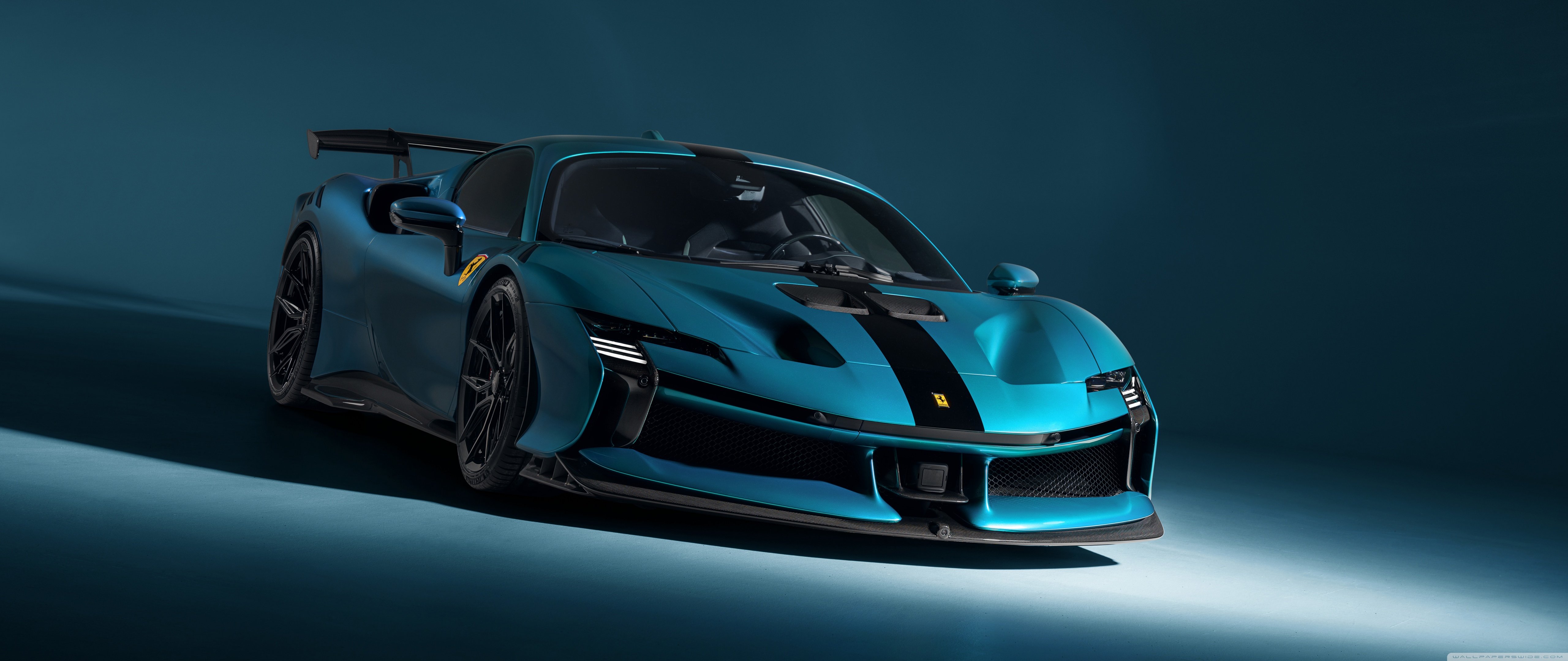 5120x2160 Novitec, Ferrari SF90XX, Hybrid, Supercar, Luxury, Blue 4K UHD Wallpaper for UltraHD Desktop and TV : Widescreen and UltraWide Display : Dual and Triple Monitor