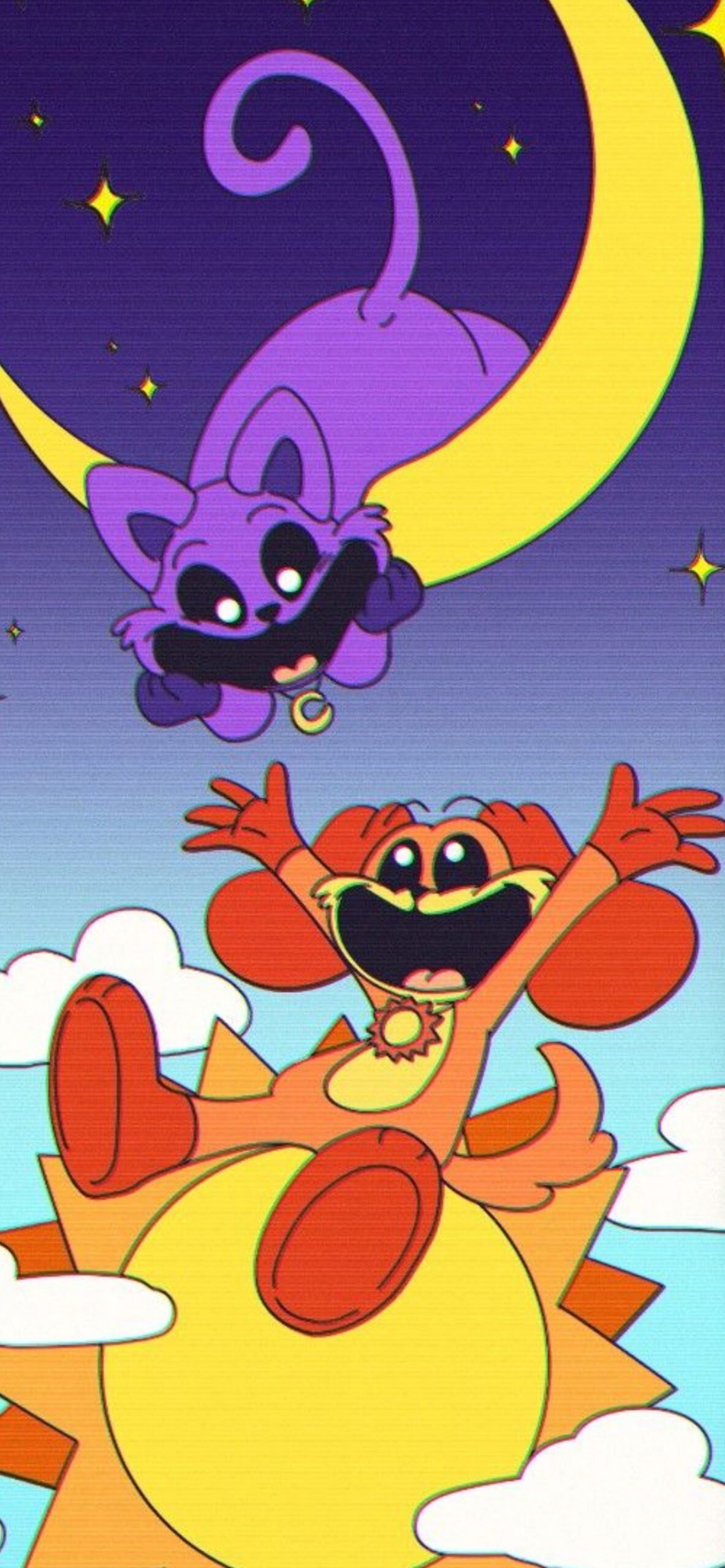 1183x2560 Poppy Playtime Smiling Critters Catnap Dogday Wallpaper