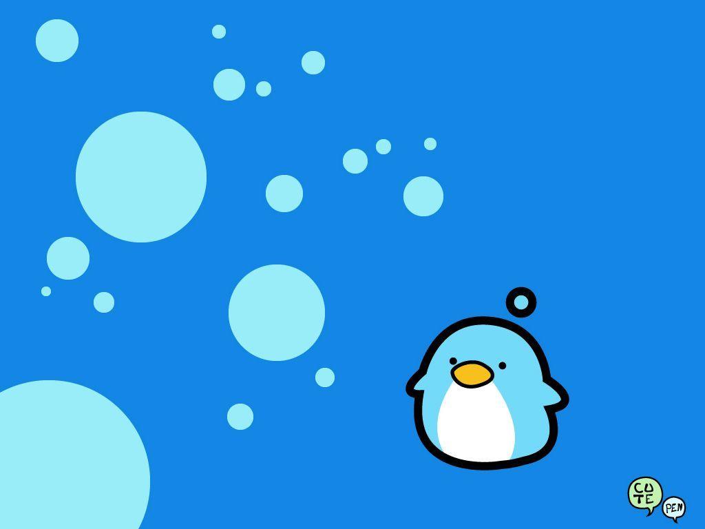 1024x768 Cartoon Penguin