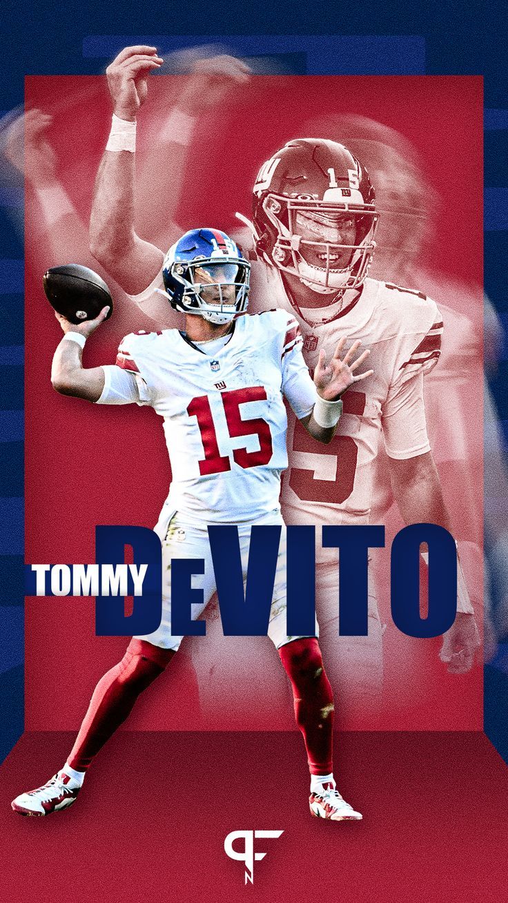 736x1308 Mobile phone wallpaper of New York Giants QB Tommy DeVito