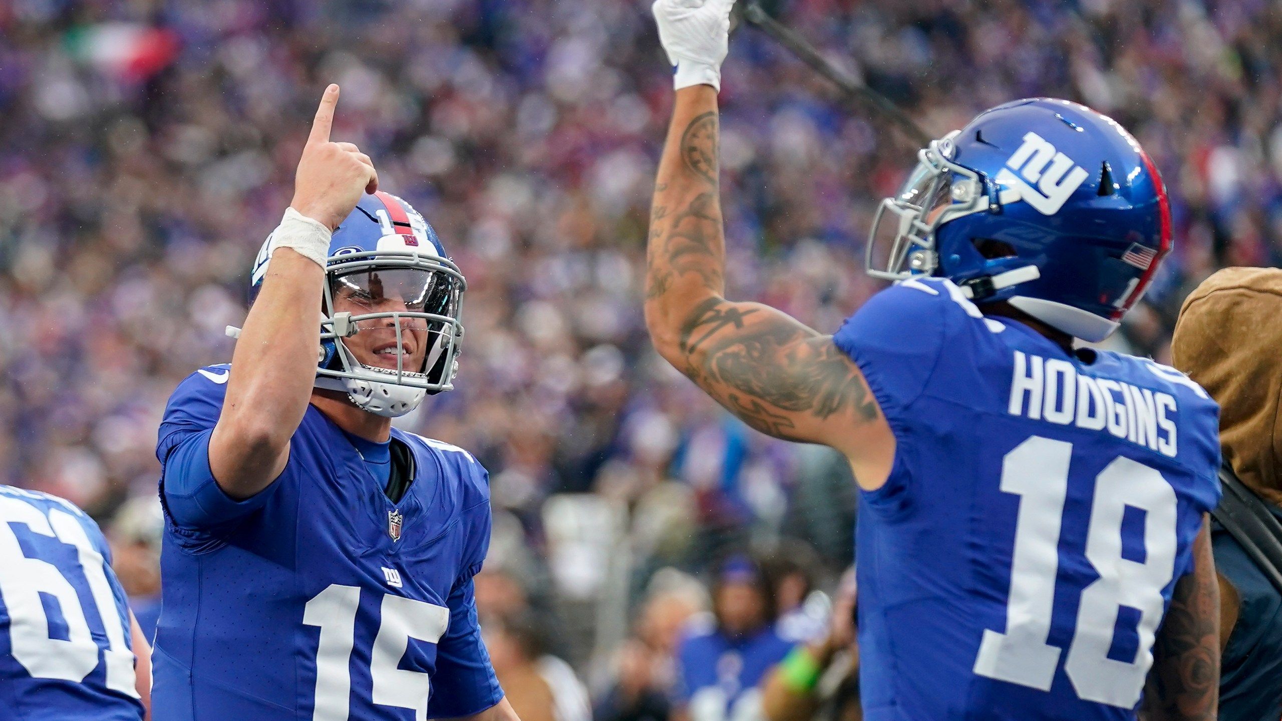 2560x1440 Giants edge Patriots and their woeful quarterbacks 10- aided by late missed field goal