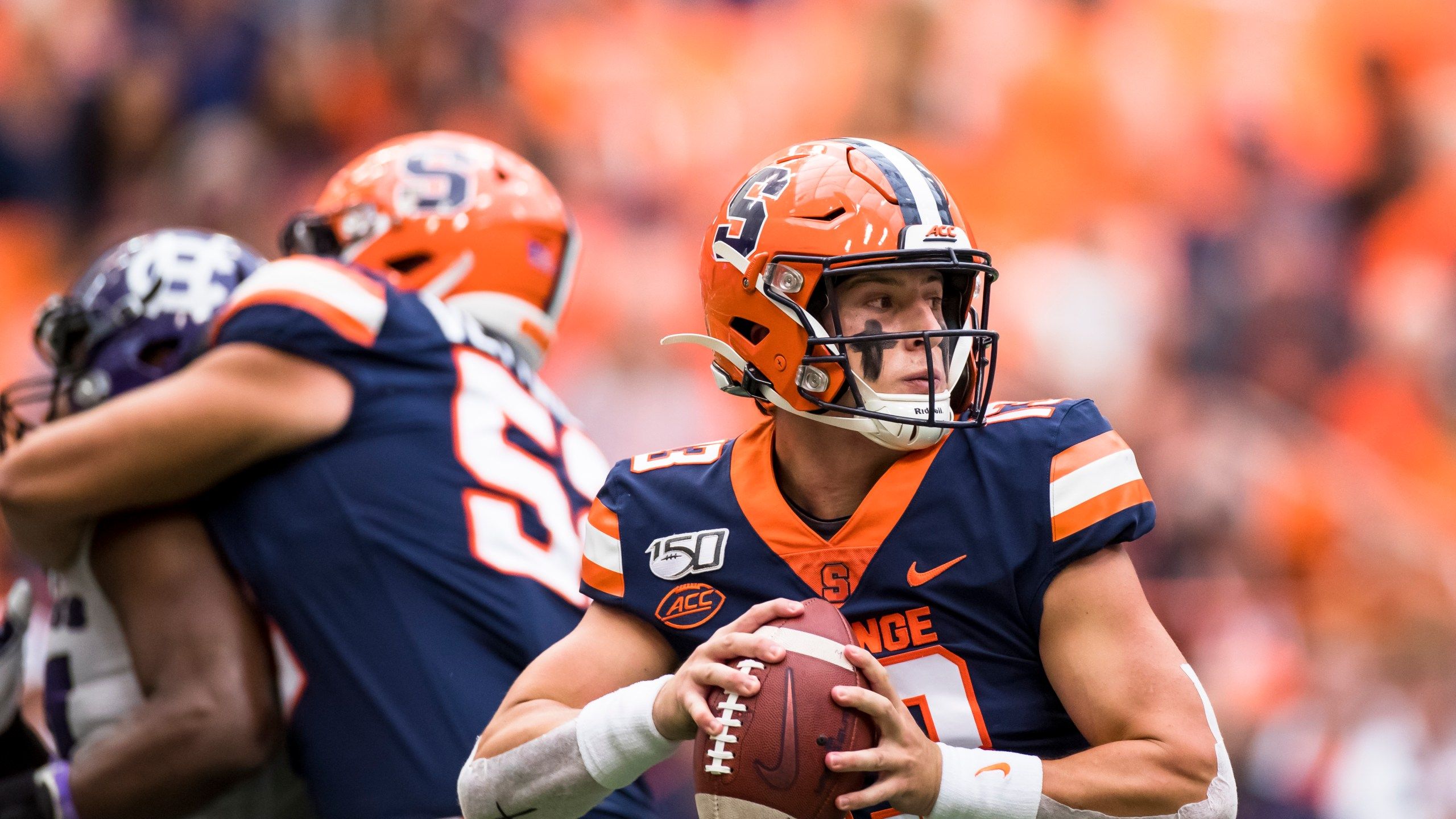 2560x1440 Syracuse takes care of Holy Cross to close out homestand, DeVito leaves game with injury