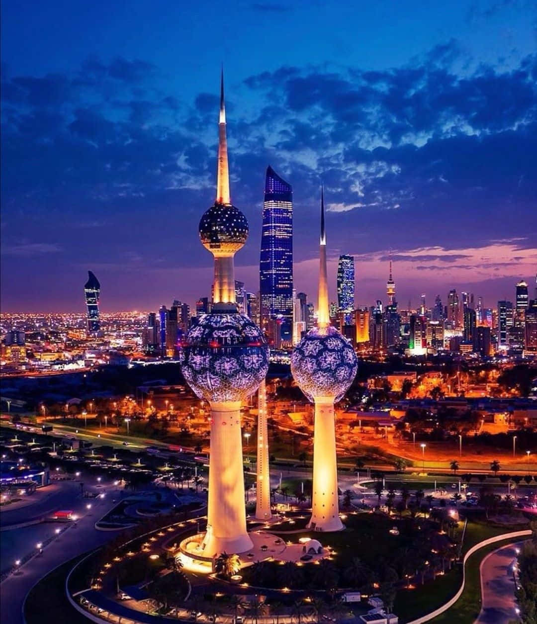 1080x1255 Kuwait Towers Wallpaper