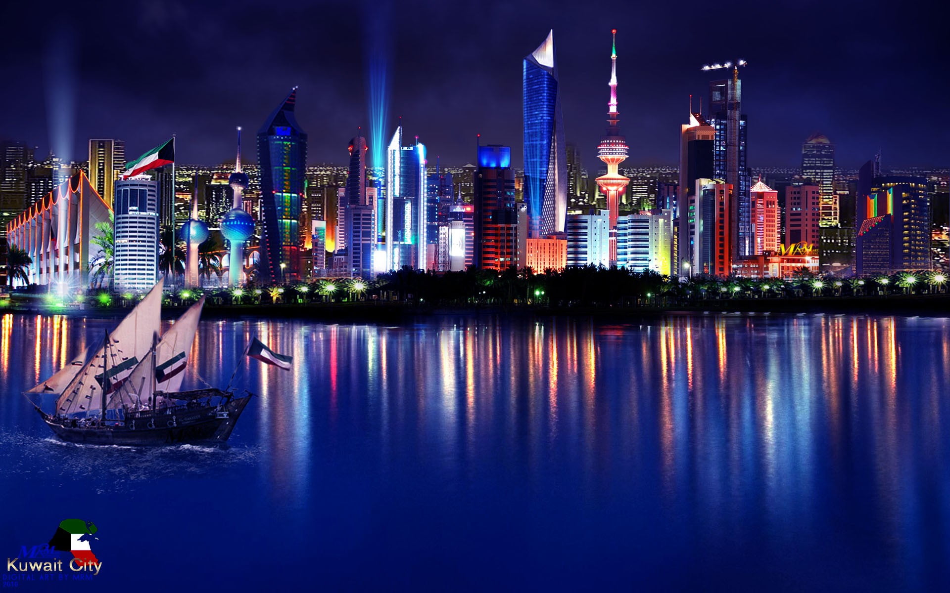 1920x1200 Kuwait City, Kuwait HD wallpaper
