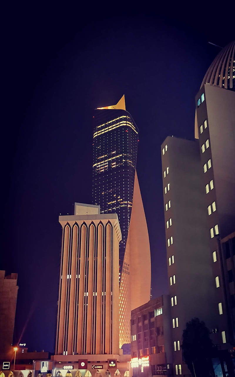 800x1283 Kuwait city, light, lights, new, tower, twin, HD phone wallpaper