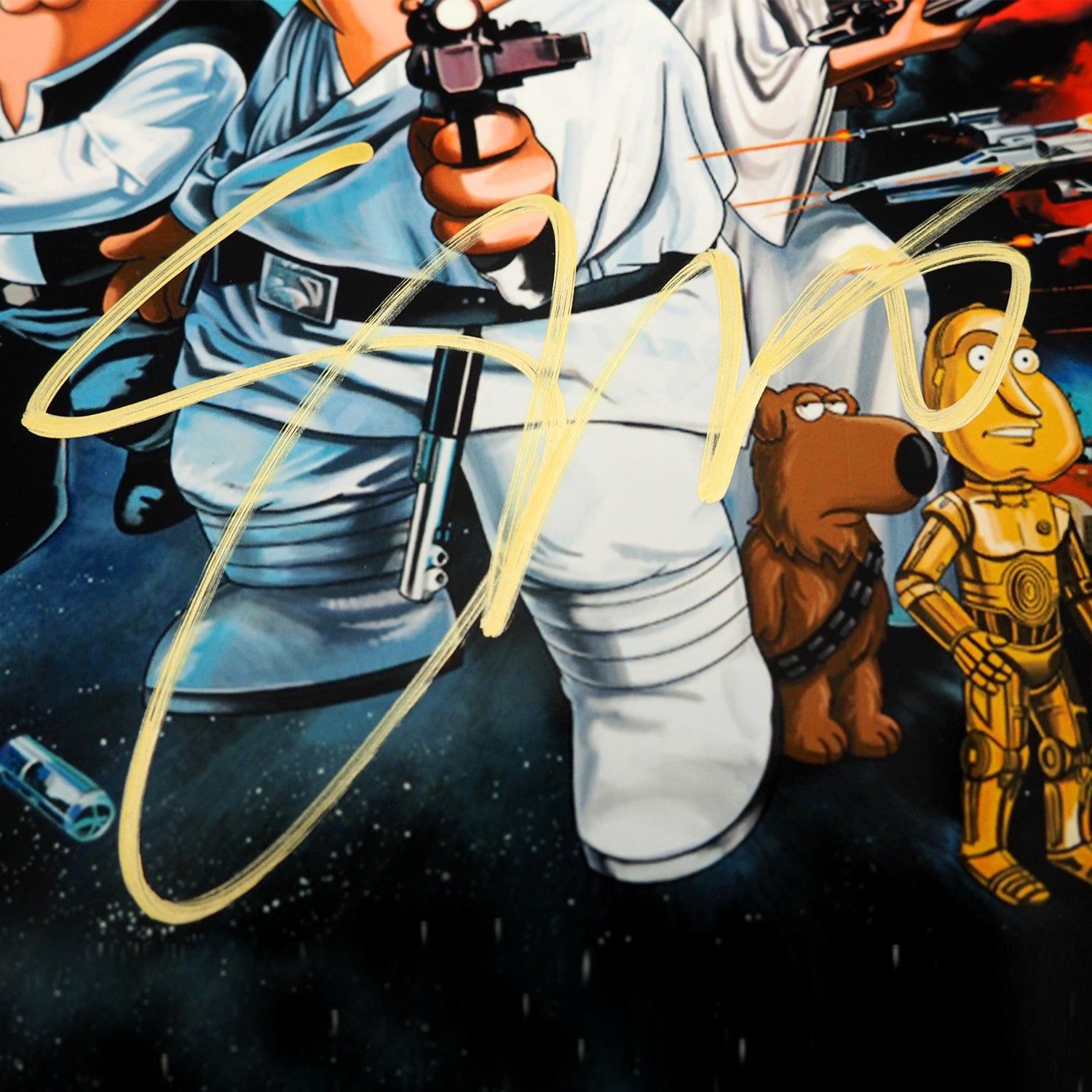 1500x1500 Family Guy Blue Harvest Photo Seth MacFarlane Limited Signature Edition Custom Frame