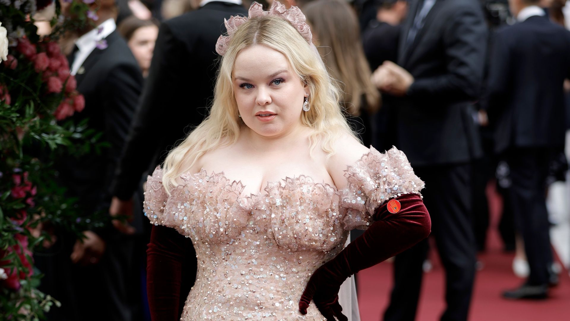 1920x1080 Nicola Coughlan says bodycons are back in sculpting midi dress. HELLO!