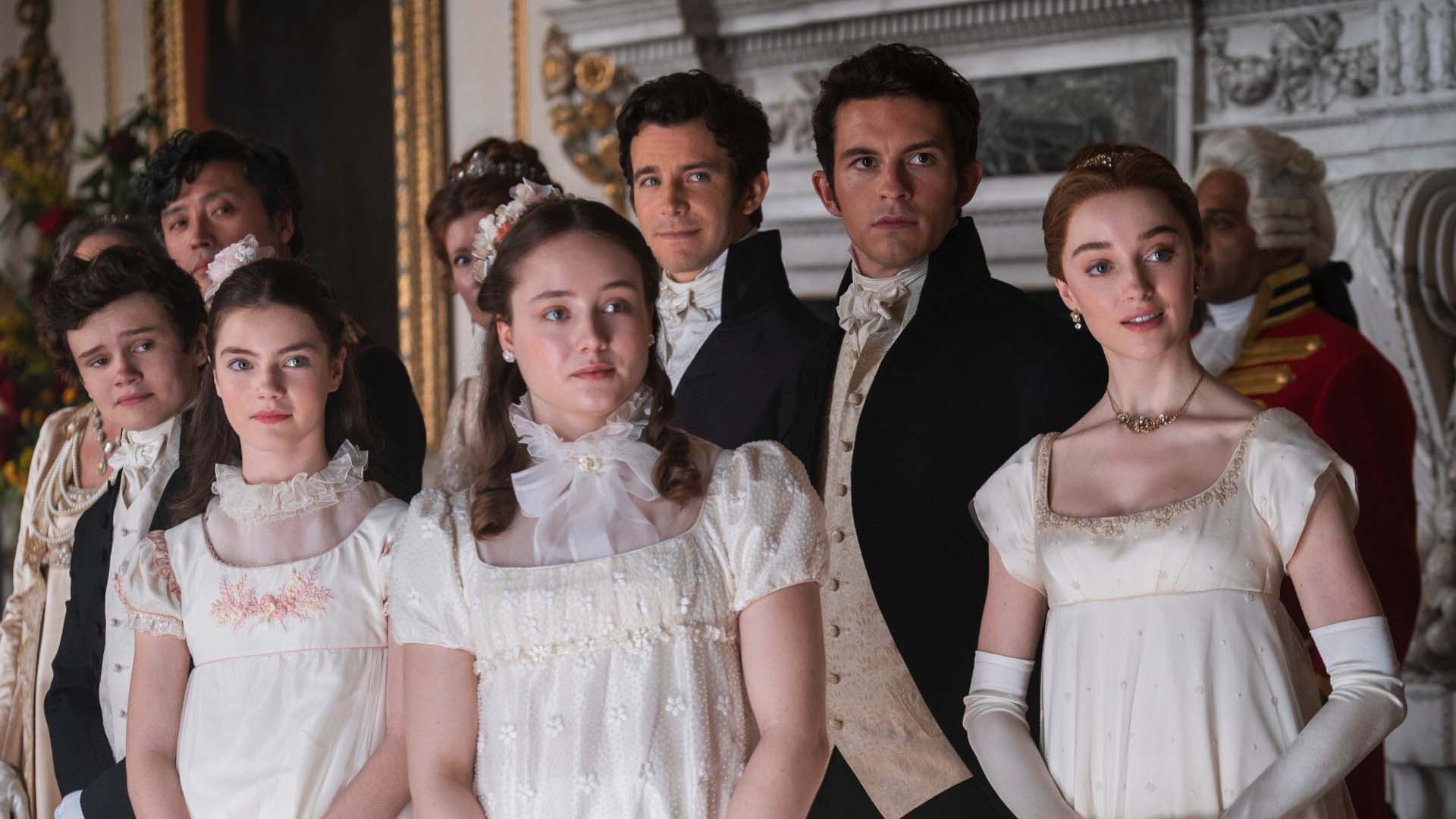 1920x1080 Rege Jean Page Phoebe Dynevor Jonathan Bailey Nicola Coughlan Charithra Chandran HD Bridgerton Wallpaper