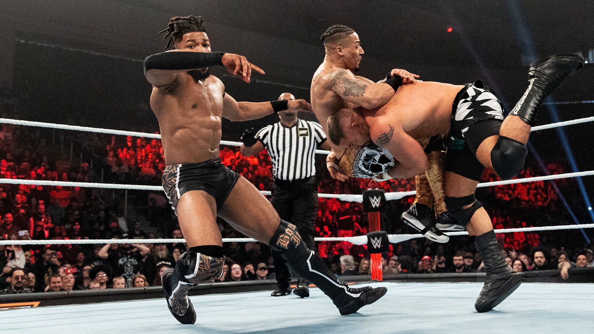 1920x1080 FULL MATCH: Bron Breakker & Baron Corbin vs. Carmelo Hayes & Trick Williams: NXT Vengeance Day 2024