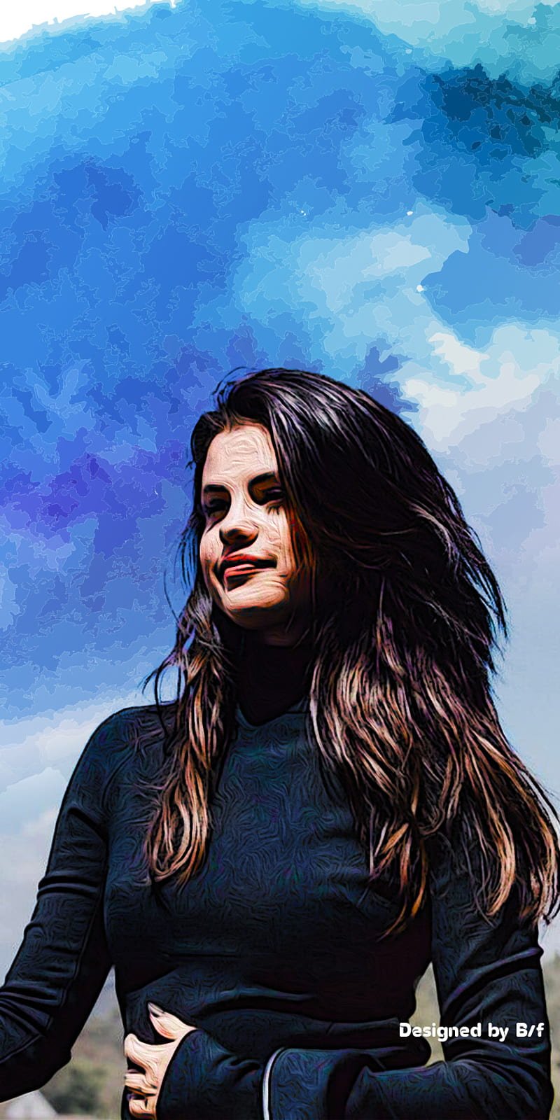 800x1600 Selena Gomez, black, bts, color, iphone, naruto, sad, samsung, HD phone wallpaper