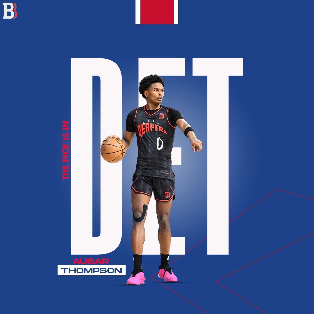 1080x1080 THE PICK IS IN: The Detroit Pistons have selected Ausar Thompson 5th overall!