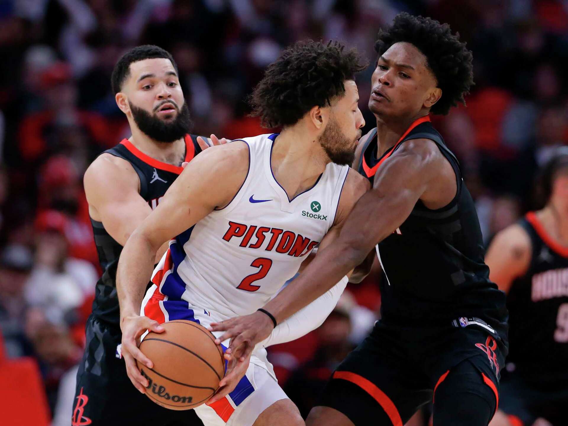 1920x1440 Houston Rockets: Amen Thompson loses to twin Ausar and the Pistons