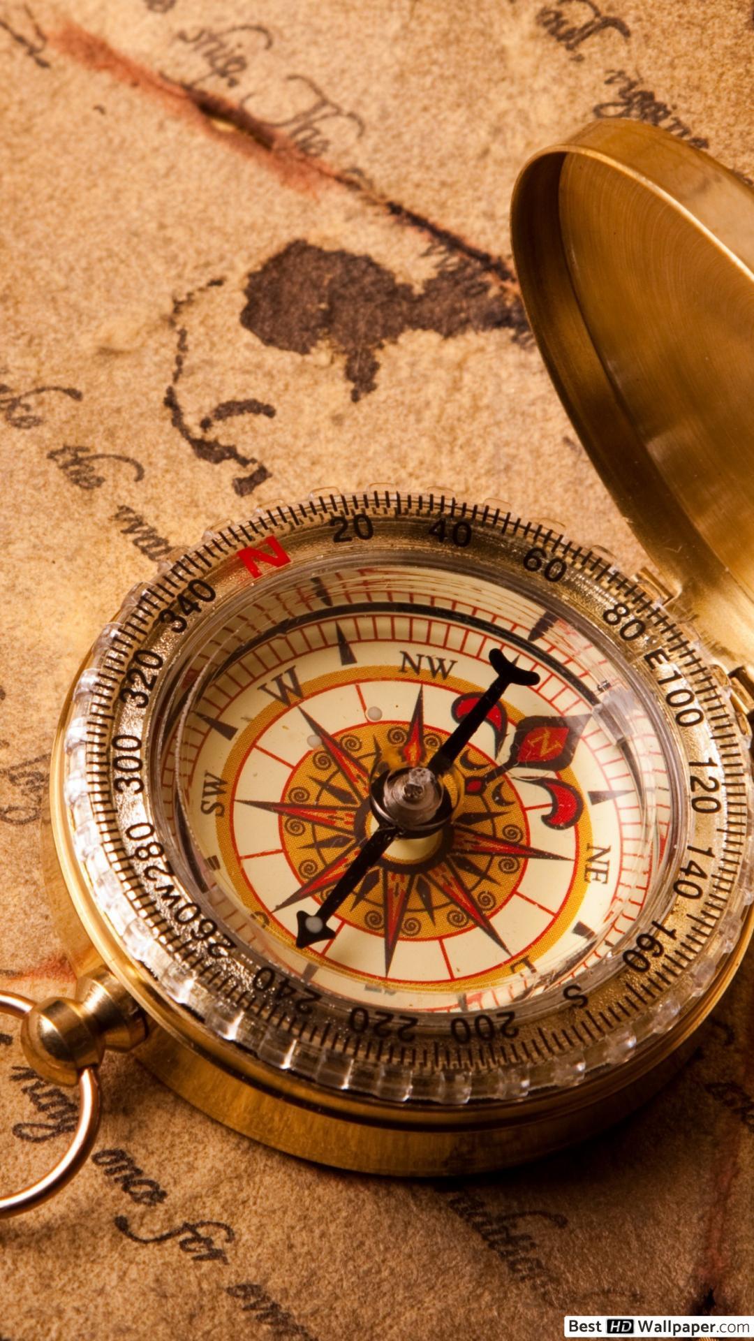 1080x1920 Vintage compass HD wallpaper download