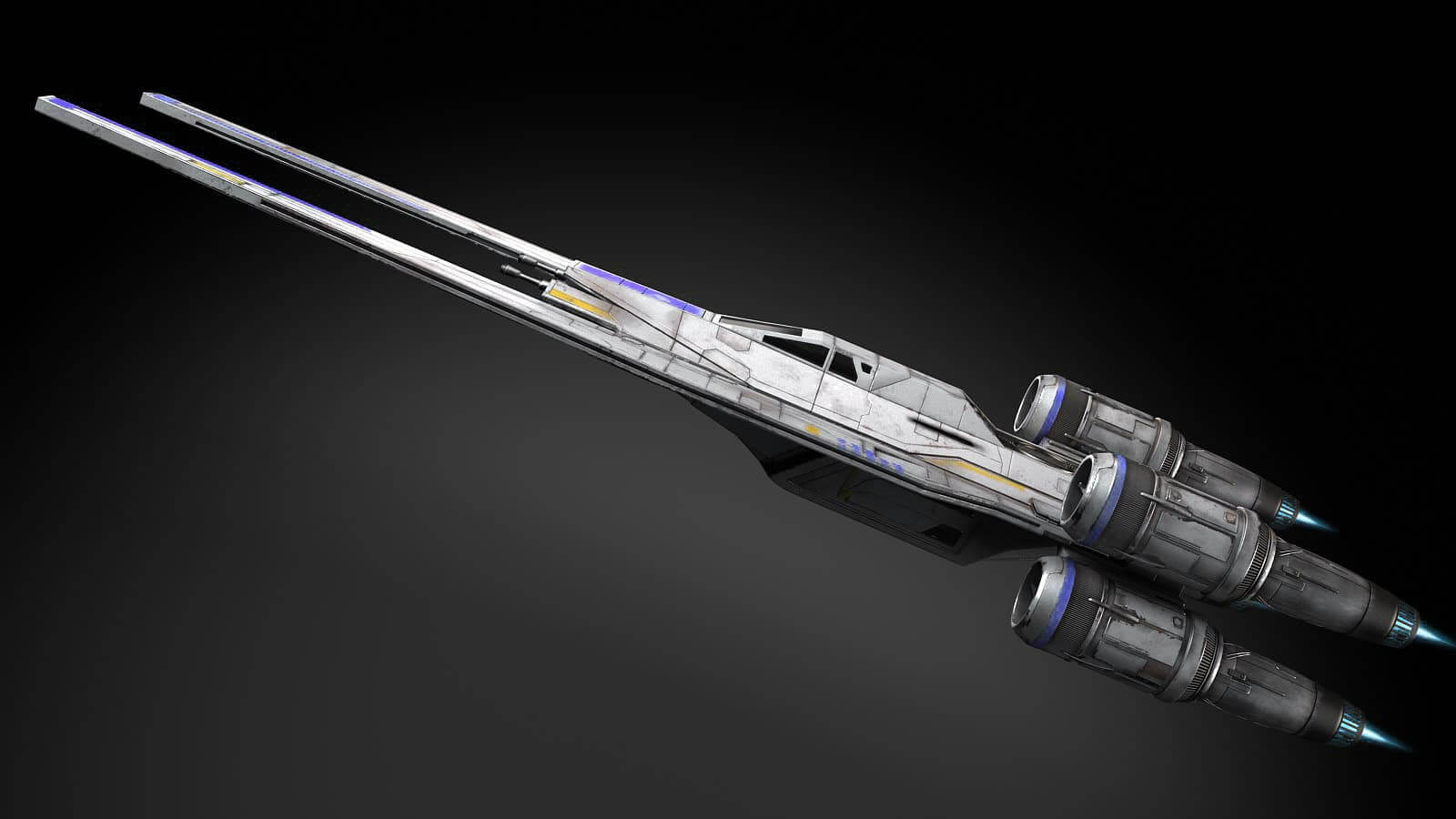 1600x900 Star Wars U Wing 3D Model