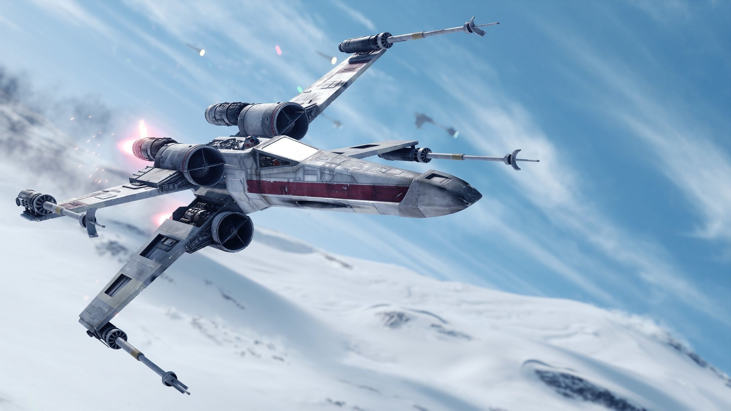 2560x1440 Star Wars: Battlefront, Star Wars, Video Games, X wing, Hoth Wallpaper HD / Desktop and Mobile Background