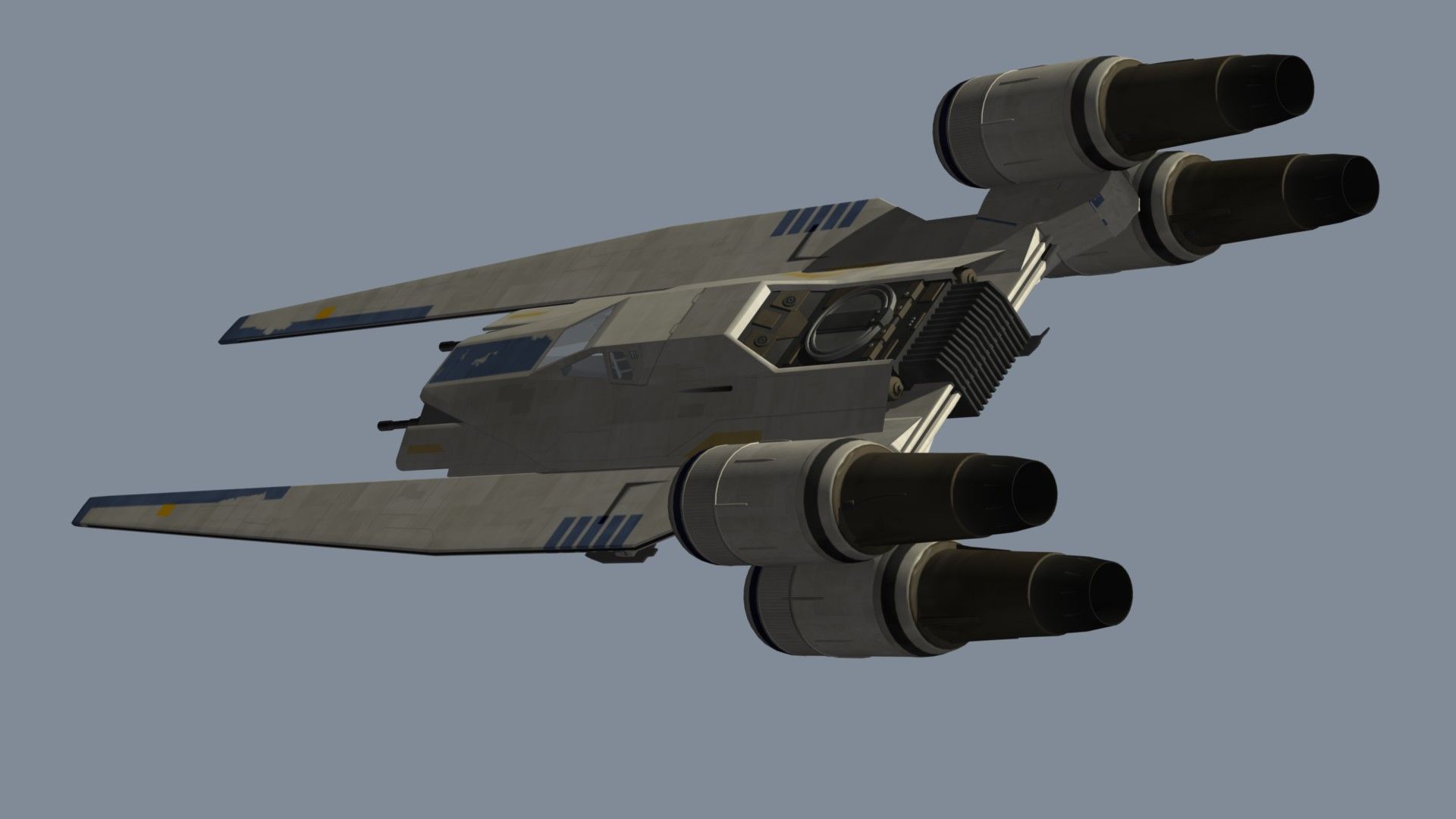 1920x1080 U WING 3D Model $47 - .blend .fbx .obj .max