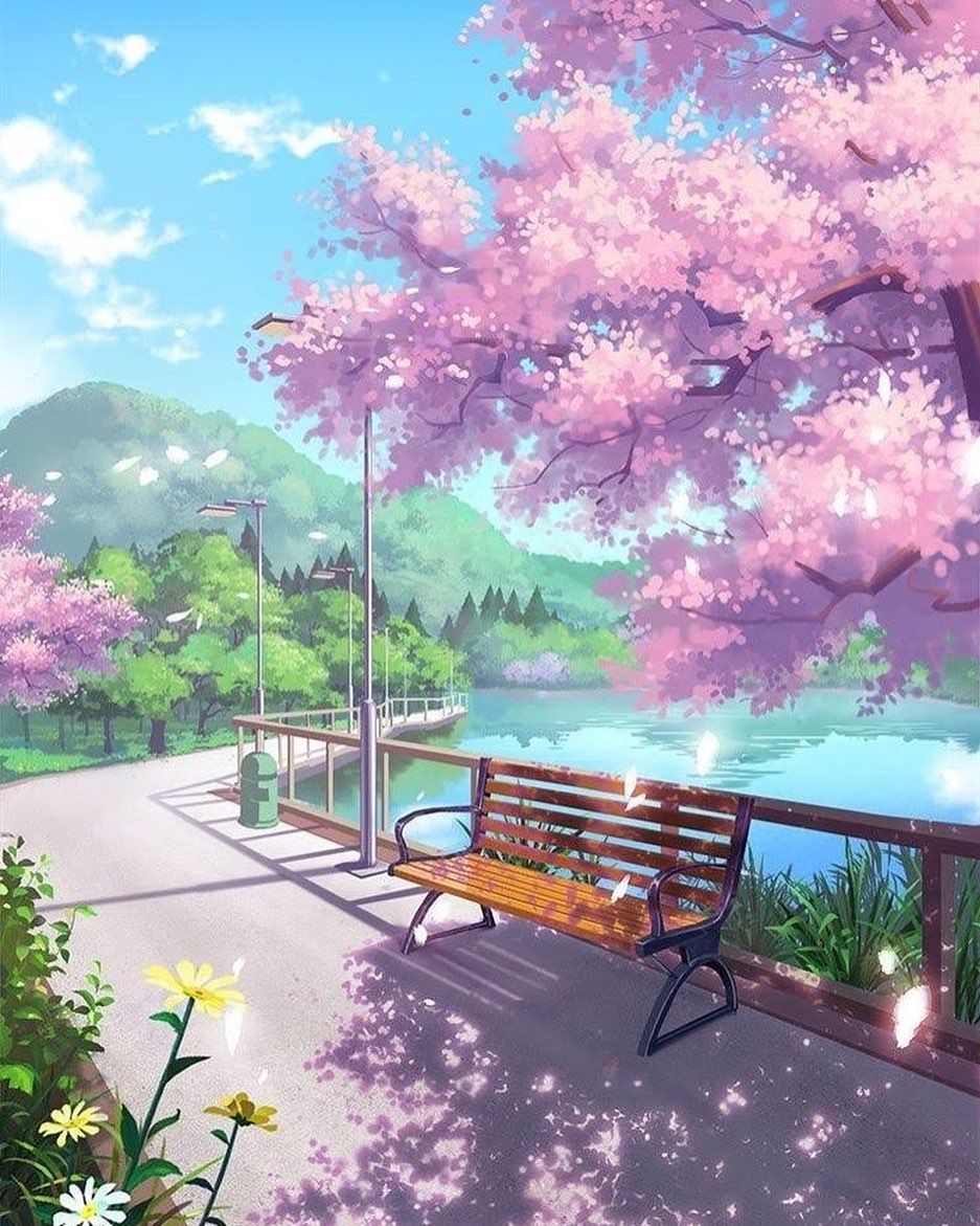 937x1171 Lofi Spring Wallpaper