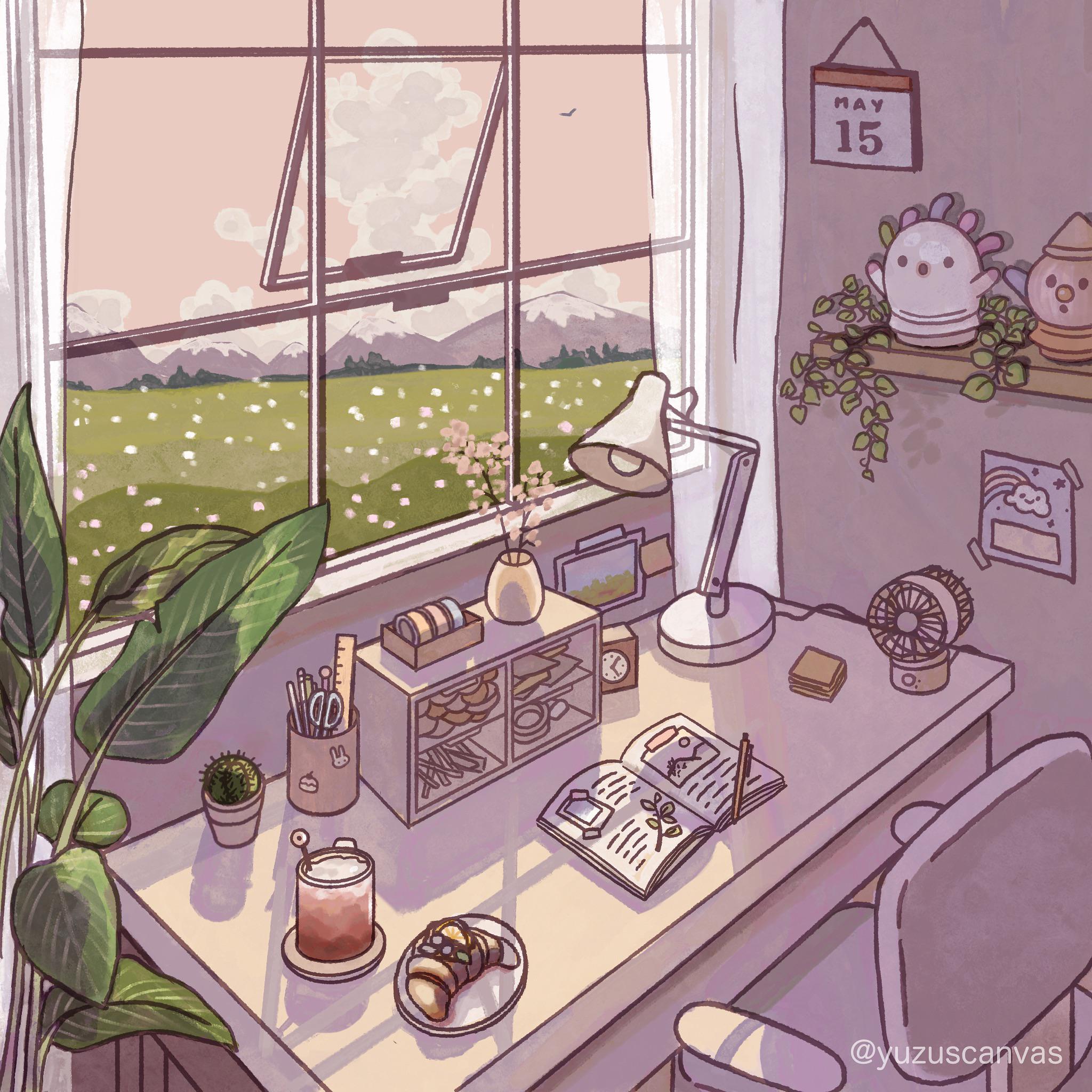 2048x2048 a room in spring