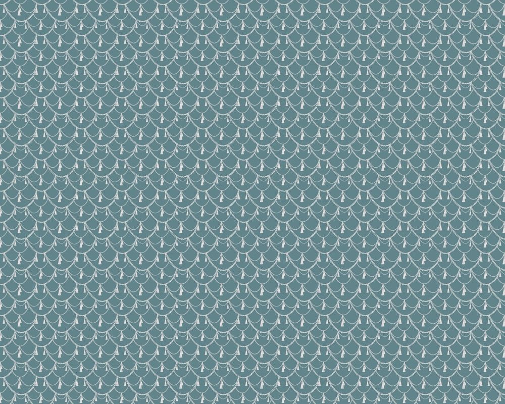 1000x800 Teal & silver romantic pattern wallpaper mural
