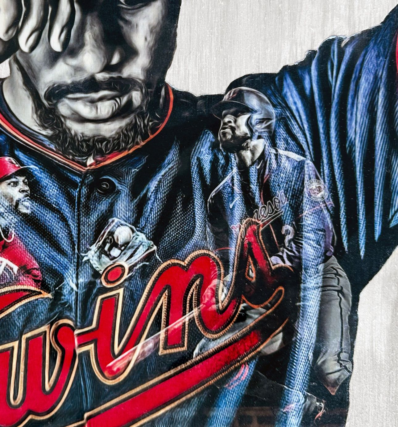 1290x1382 Buxton (Byron Buxton) Minnesota Twins 1 Original On Wood