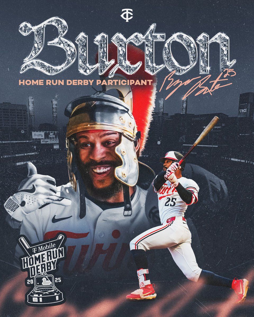 960x1200 Get ready to see a lot of Buck Trucking in Atlanta! Byron Buxton is set to compete in the 2025 Home Run Derby!