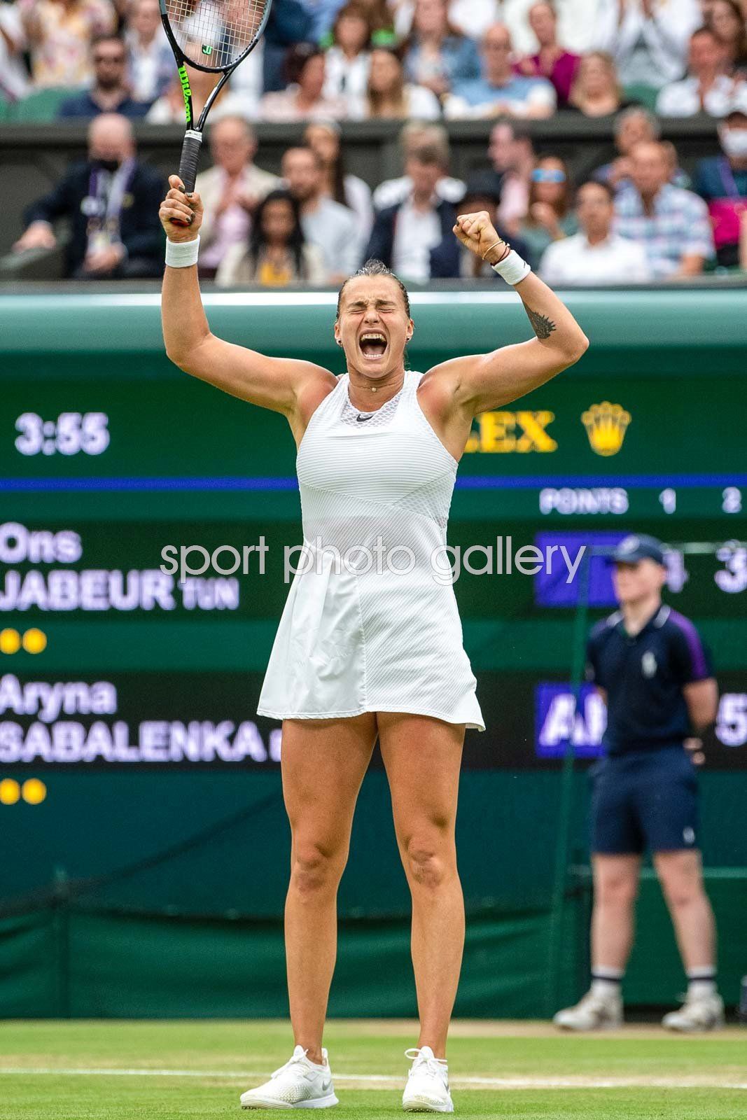 1067x1600 Aryna Sabalenka Belarus celebrates Quarter Final win Wimbledon 2021 Image