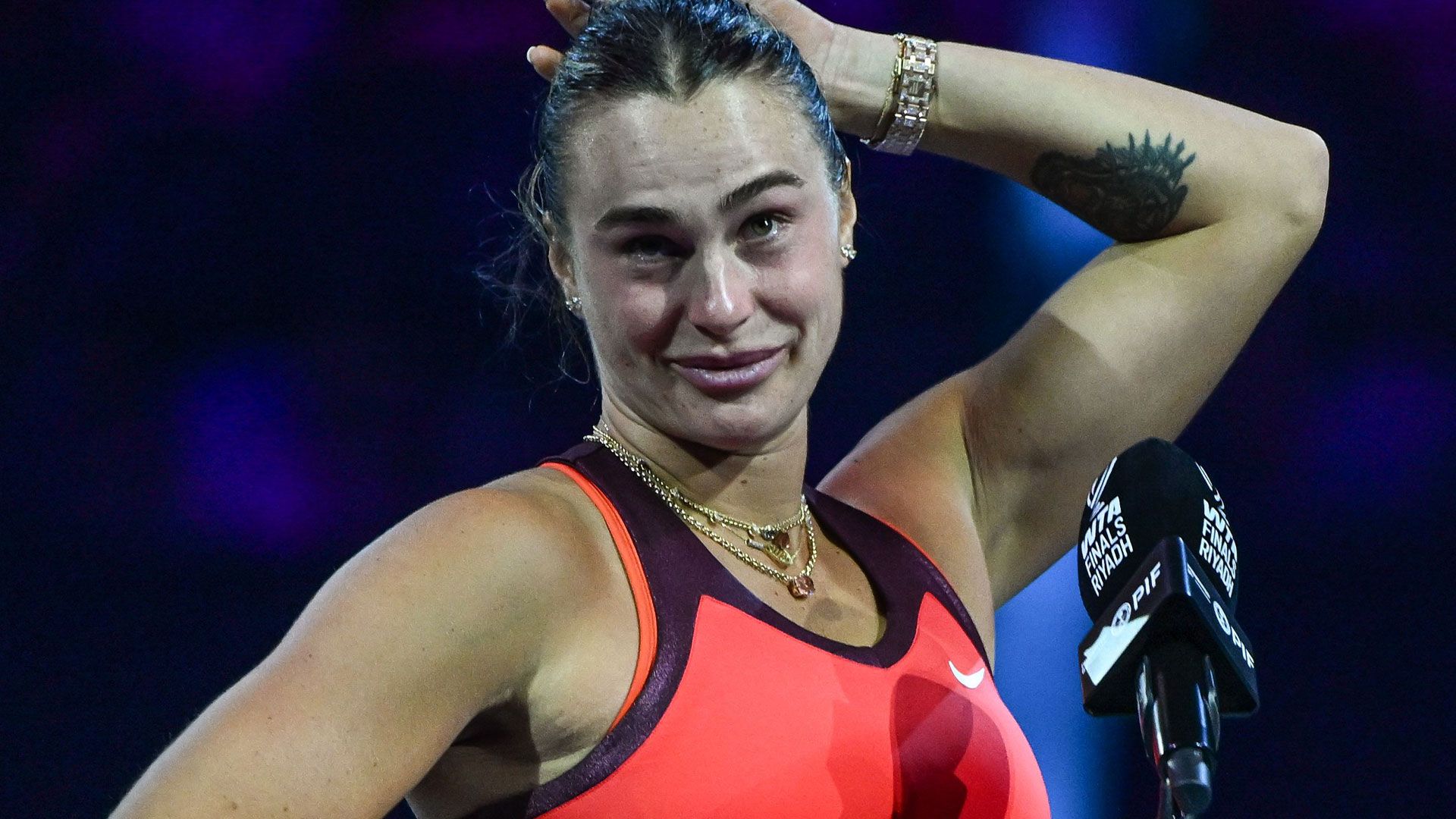 1920x1080 I'm getting old, I'm getting really sensitive' Sabalenka fights back tears after losing WTA Finals final