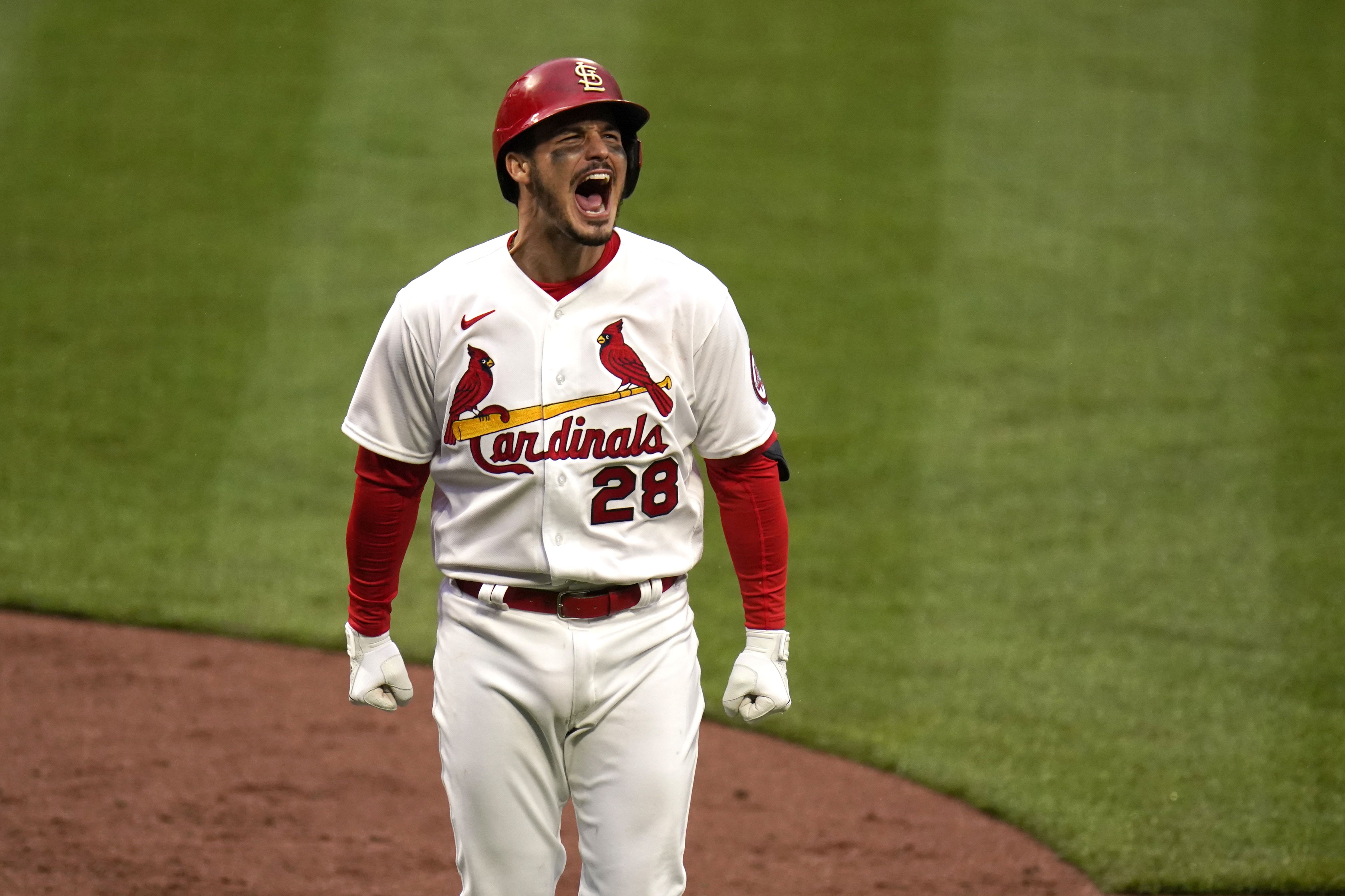 4703x3135 Arenado plays hero with late home run; Cardinals top Brewers, 3- in home opener