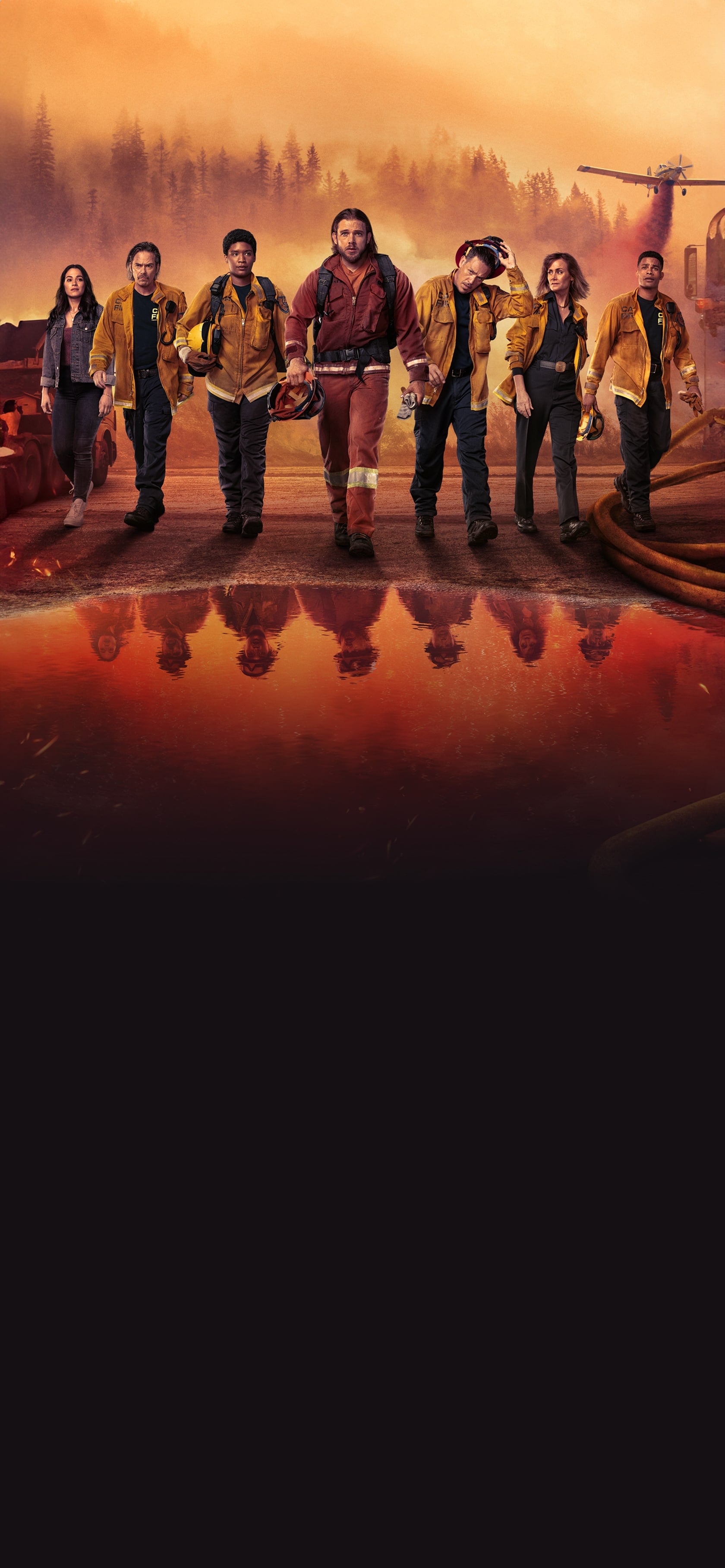 1680x3636 Fire Country Wallpaper