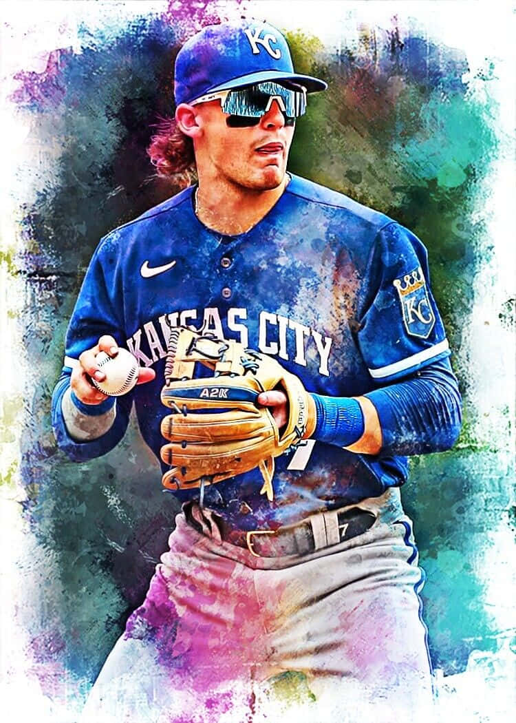 750x1050 Download Bobby Witt Jr Kansas City Royals Artistic Wallpaper