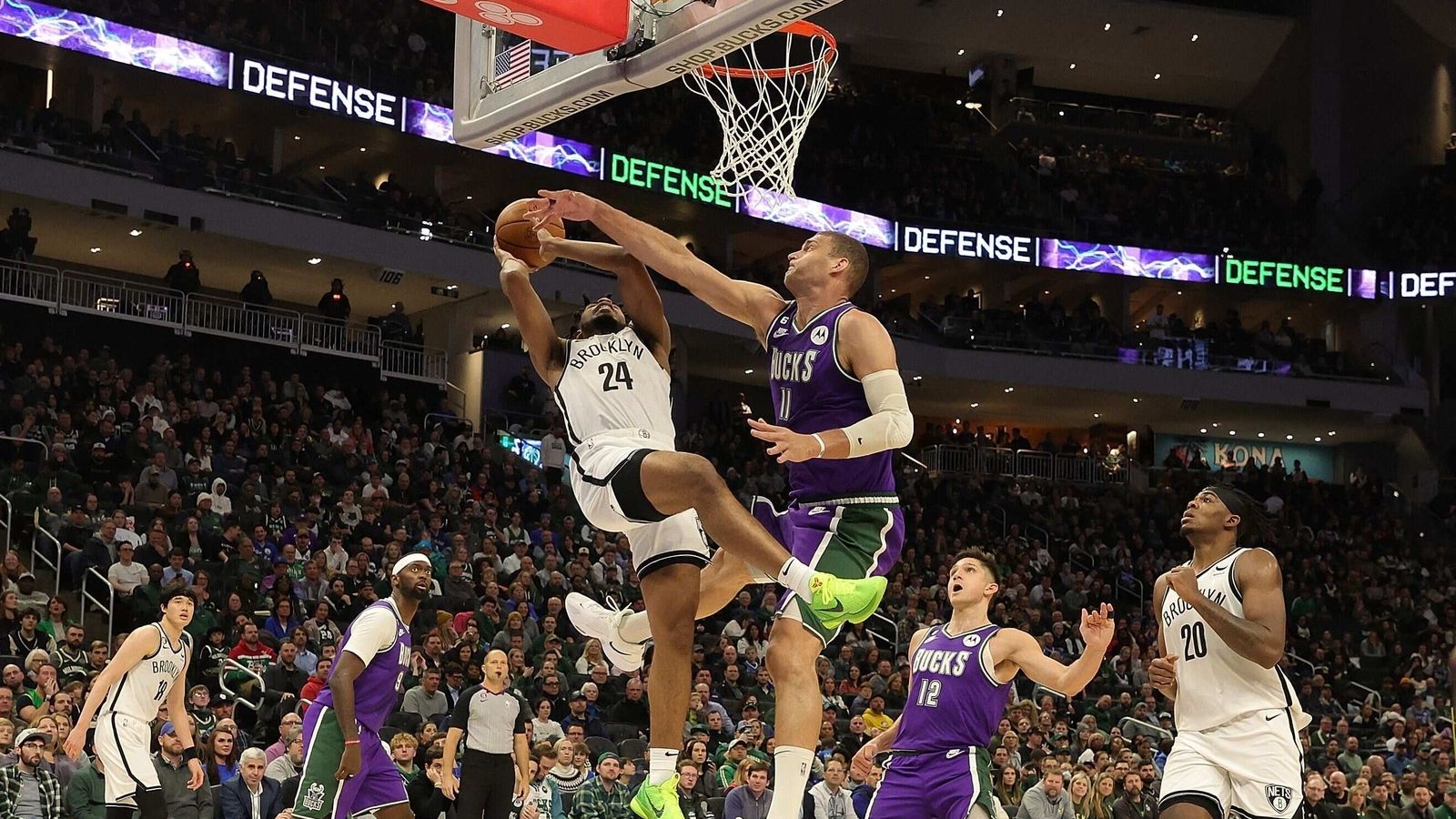 1600x900 Watch: Brook Lopez's Sensational Blocks In Career High Feat Which Helped Milwaukee Bucks Win Over Brooklyn Nets In NBA