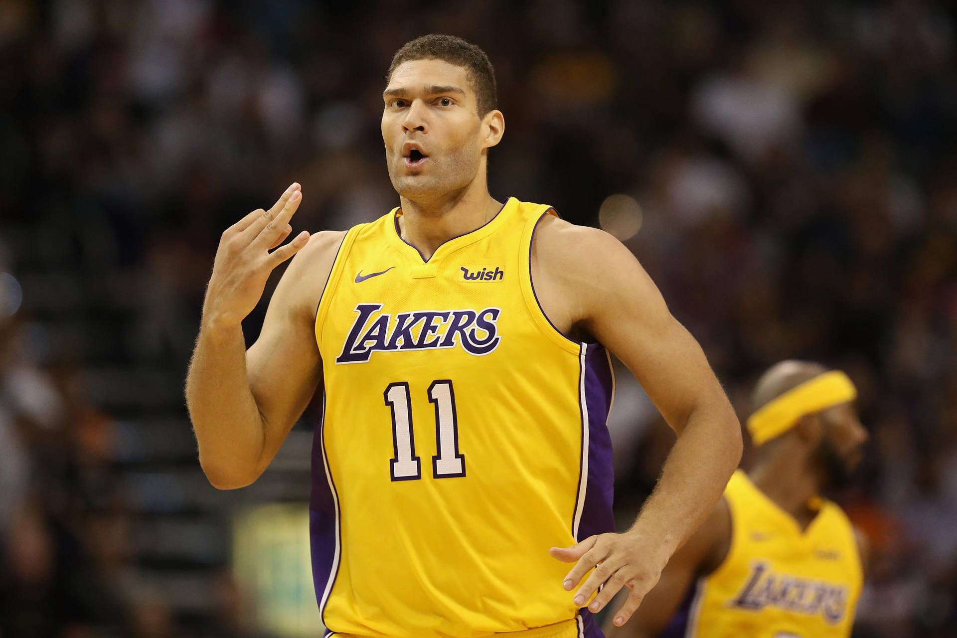 1920x1280 Download LA Lakers Number 11 Brook Lopez Wallpaper