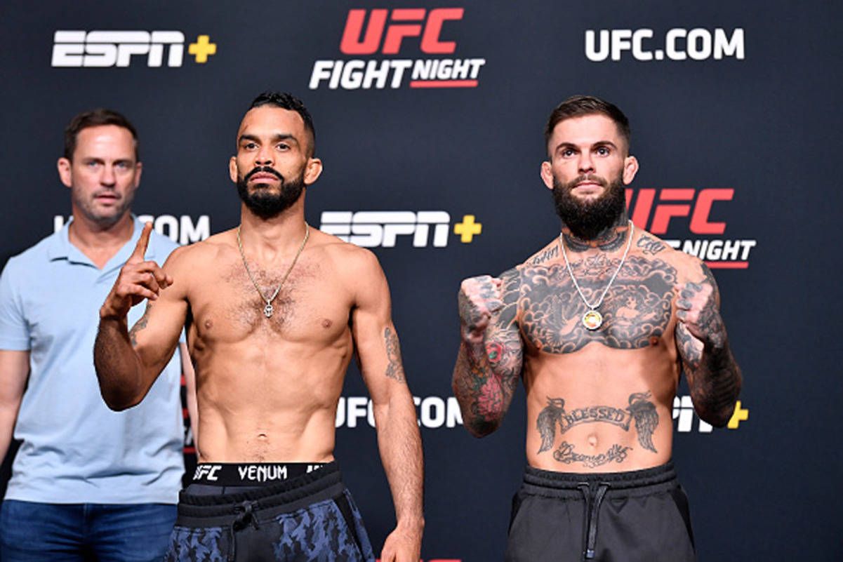 1201x801 Download Rob Font And Cody Garbrandt Posing Wallpaper