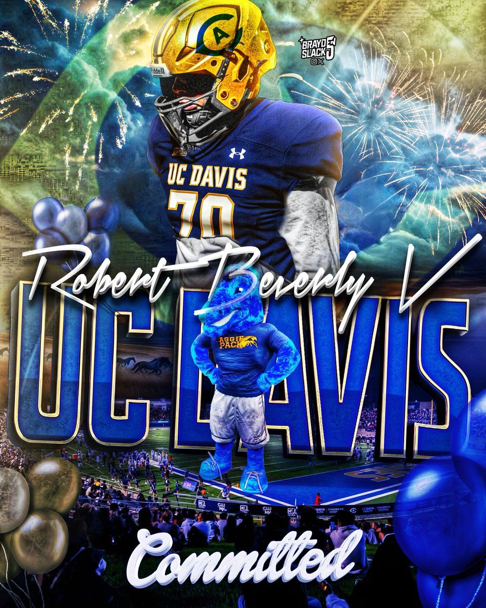 960x1200 Extremely excited to announce my commitment to play football at UC Davis!